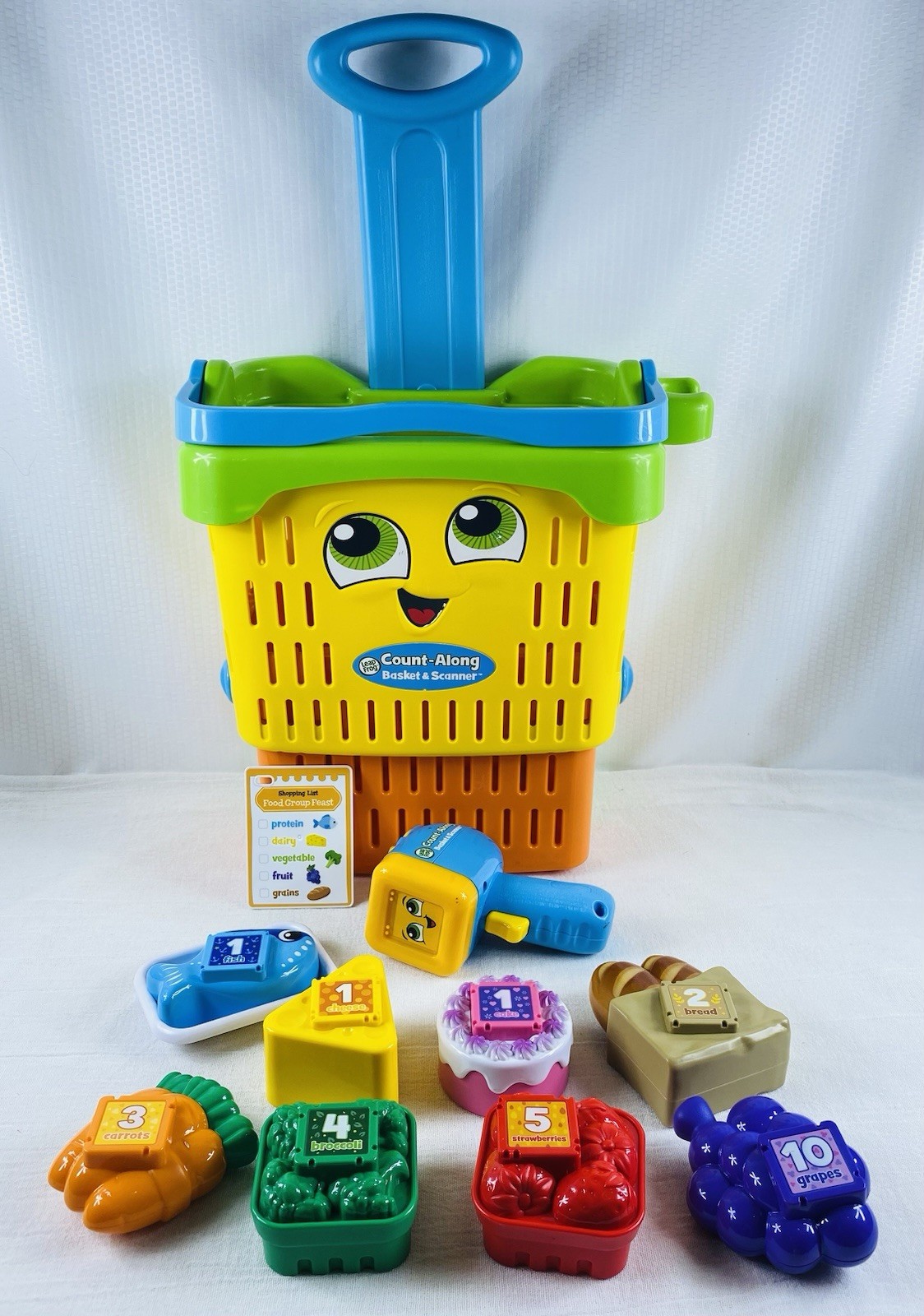 Leapfrog Count Along Basket and Scanner with Food Pieces and Shopping Lists