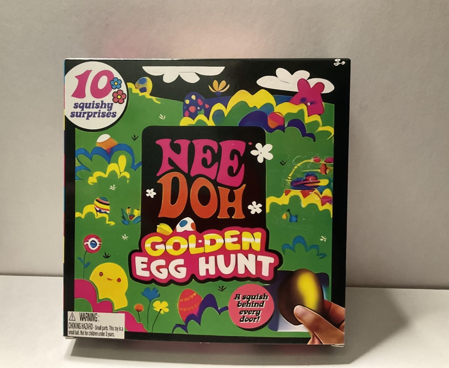 Nee Doh Golden Egg Hunt 10 Squishy Surprises Squeeze Ball Stress Relief Toy