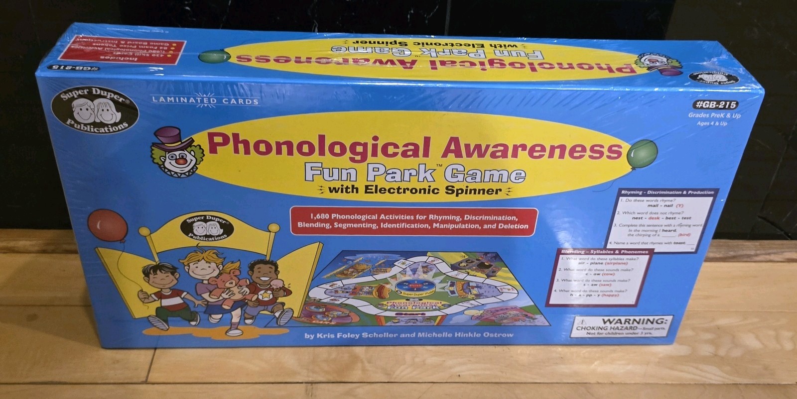 Phonological Awareness Fun Park With Electronic Spinner Super Duper Publications