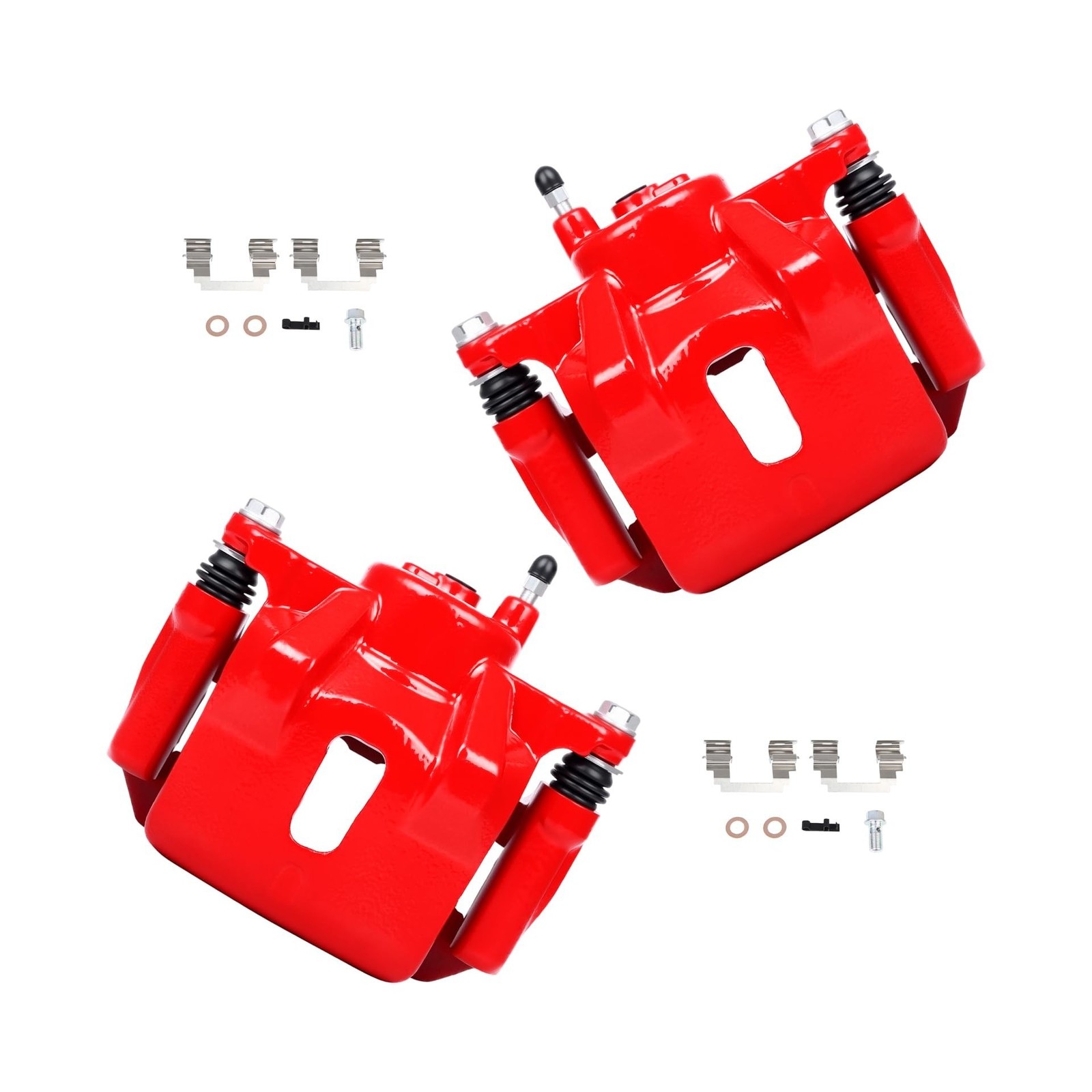 cciyu 19B2698 19B2699 Front Left & Right Brake Calipers With Bracket For Pont…