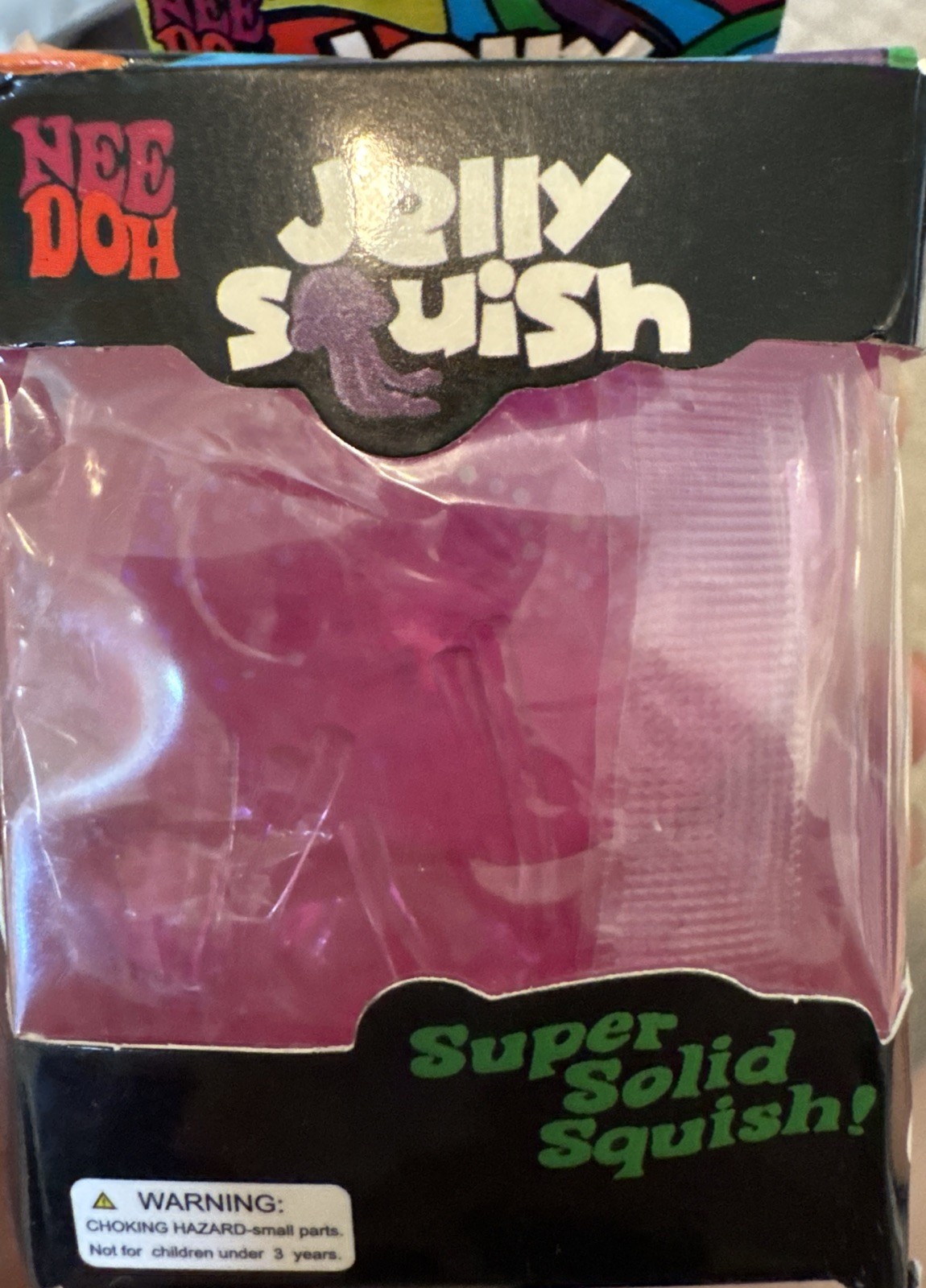 Pink Jelly Squish Viral Toy New! Fast Shipping! Pink with glitter NIB