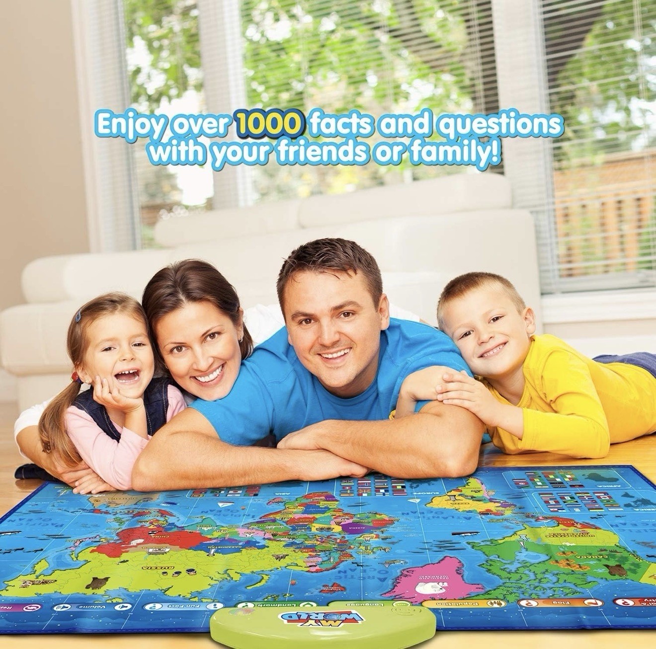 BEST LEARNING i-Poster My World – Interactive Talking World Map Kids Ages 5-12