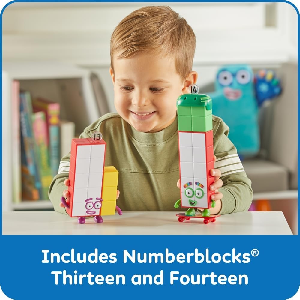 hand2mind Numberblocks Friends Thirteen and Fourteen Figures, Num