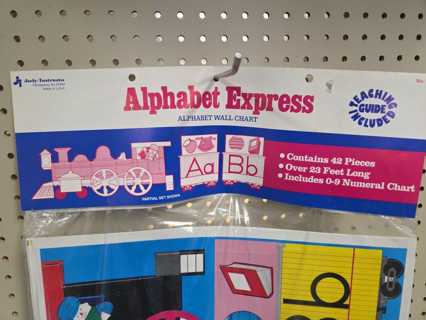 Vintage Alphabet Express Wall Chart By Judy/Instructo