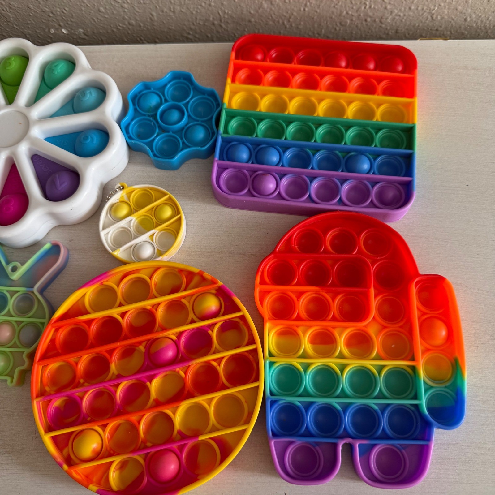 Fidget Toy Set Pop It Sensory Bubble Push Silicone Stress Relief Pack