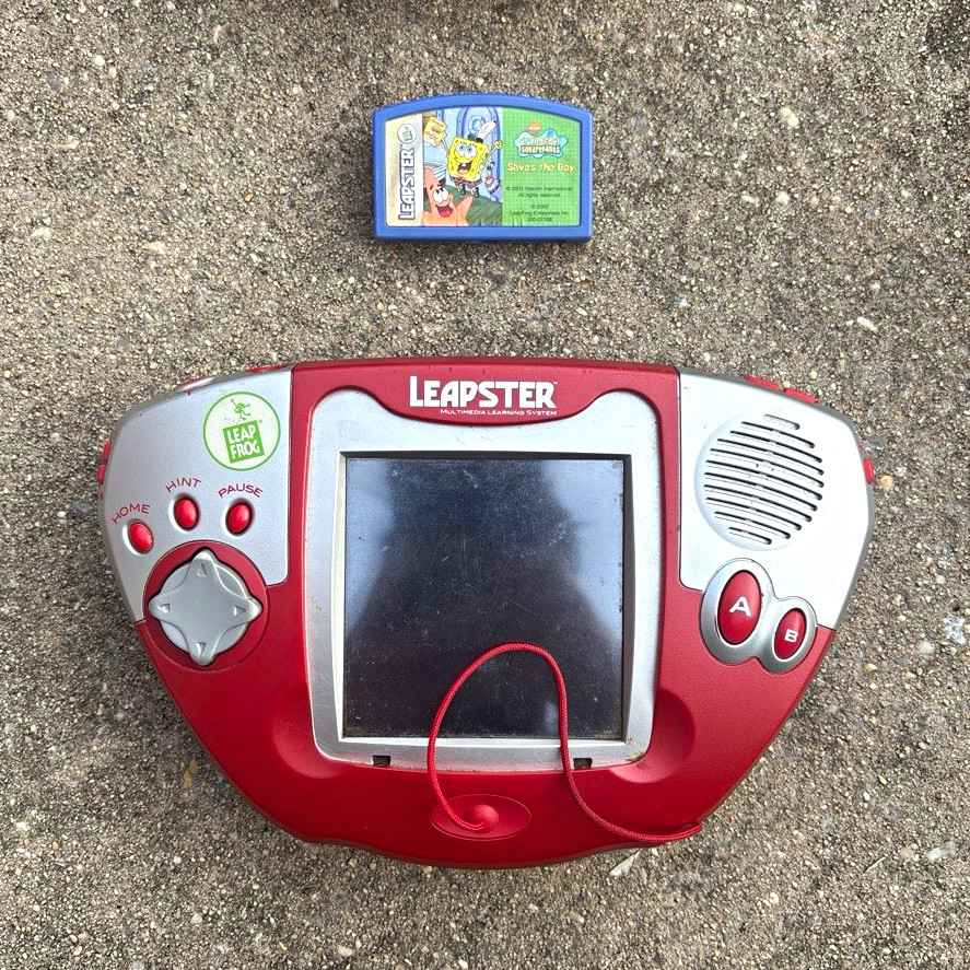 LeapFrog Leapster Multimedia Learning System w/ SpongeBob SquarePants Game 2004