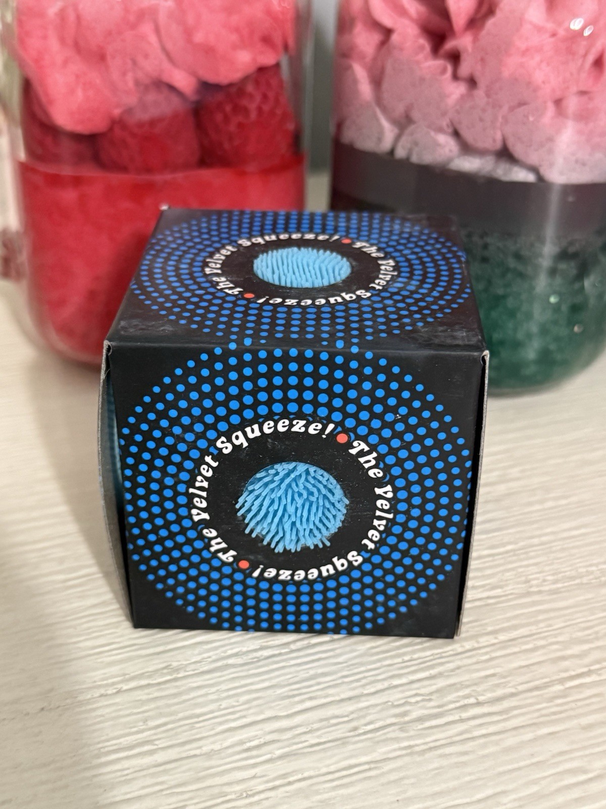 NEW Blue Needoh FUZZ BALL Nee Doh Squishy Fuzzball AUTHENTIC US Squeeze Squish