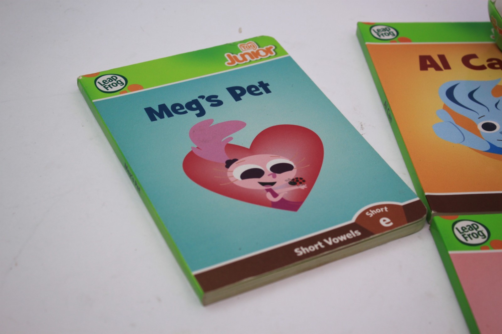 Leap Frog Tag Junior LOT -AI Can – Dig it – Us – Meg’s Pet w/ Reader