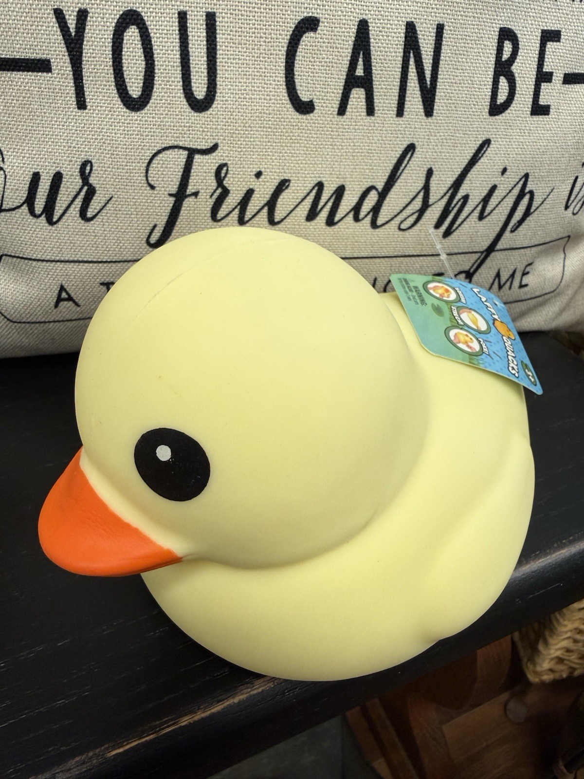 BRAND NEW Jumbo Squishy Duck Pastel Yellow 3+ Laffy Quacks 5″ Sunny Days Squishy