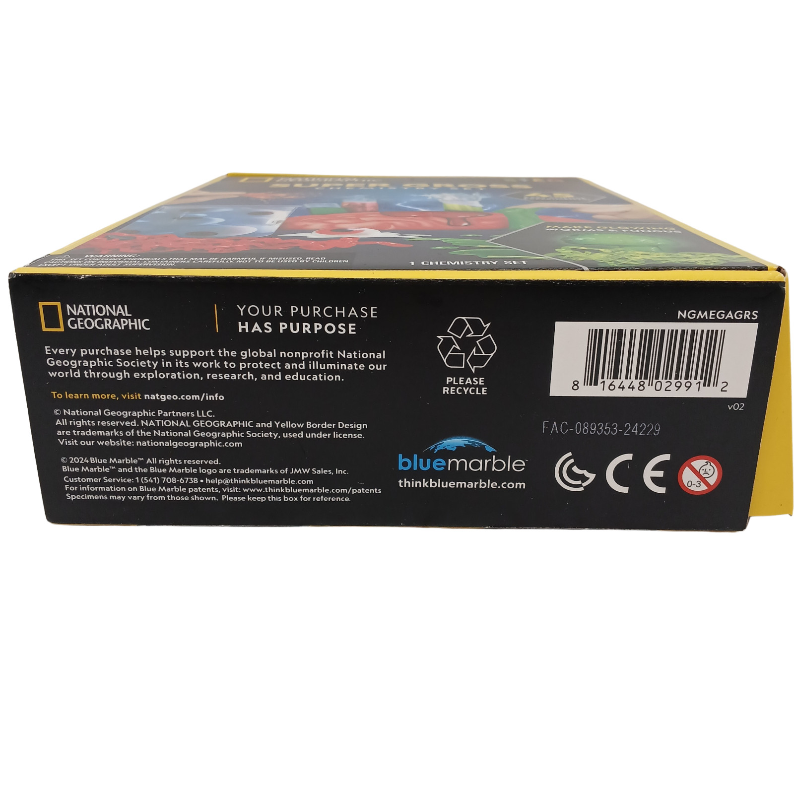 National Geographic Super Gross Chemistry Set STEM Kids Science Kit 45 Experimen