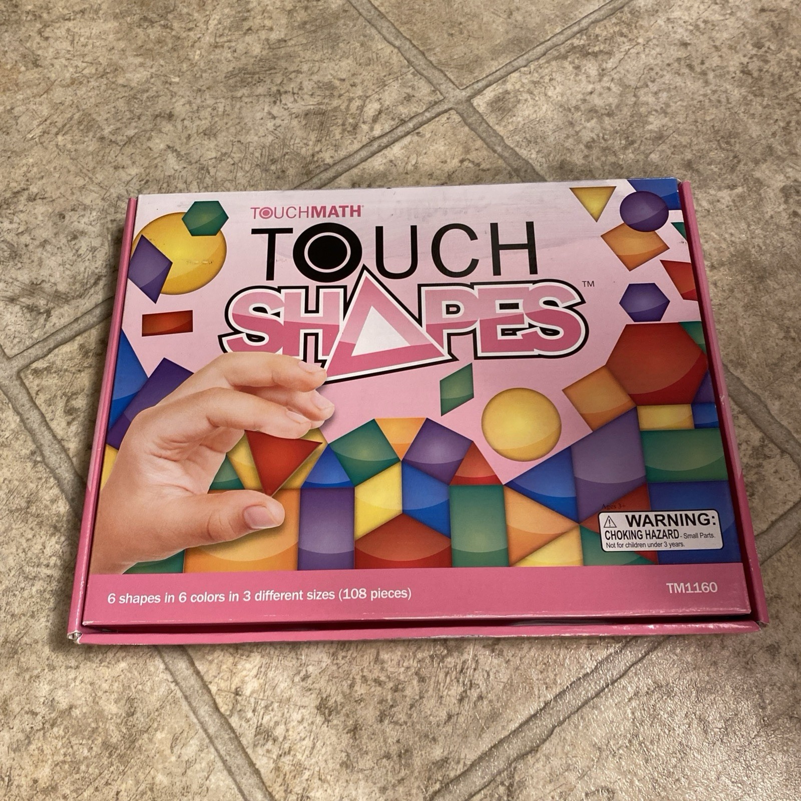 Touch Math Shapes Kit 106 Geometric Pieces+Manual Boxed Kit TM 1160