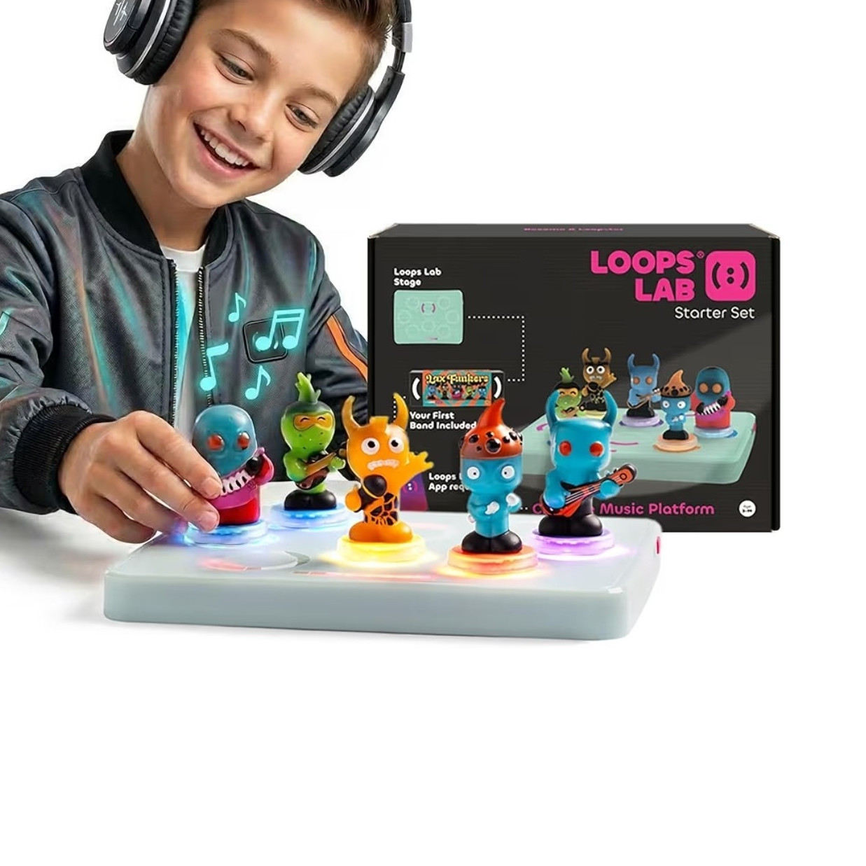 Loops Lab Stage Electronic Music Set with Figurines, Bluetooth, Free App