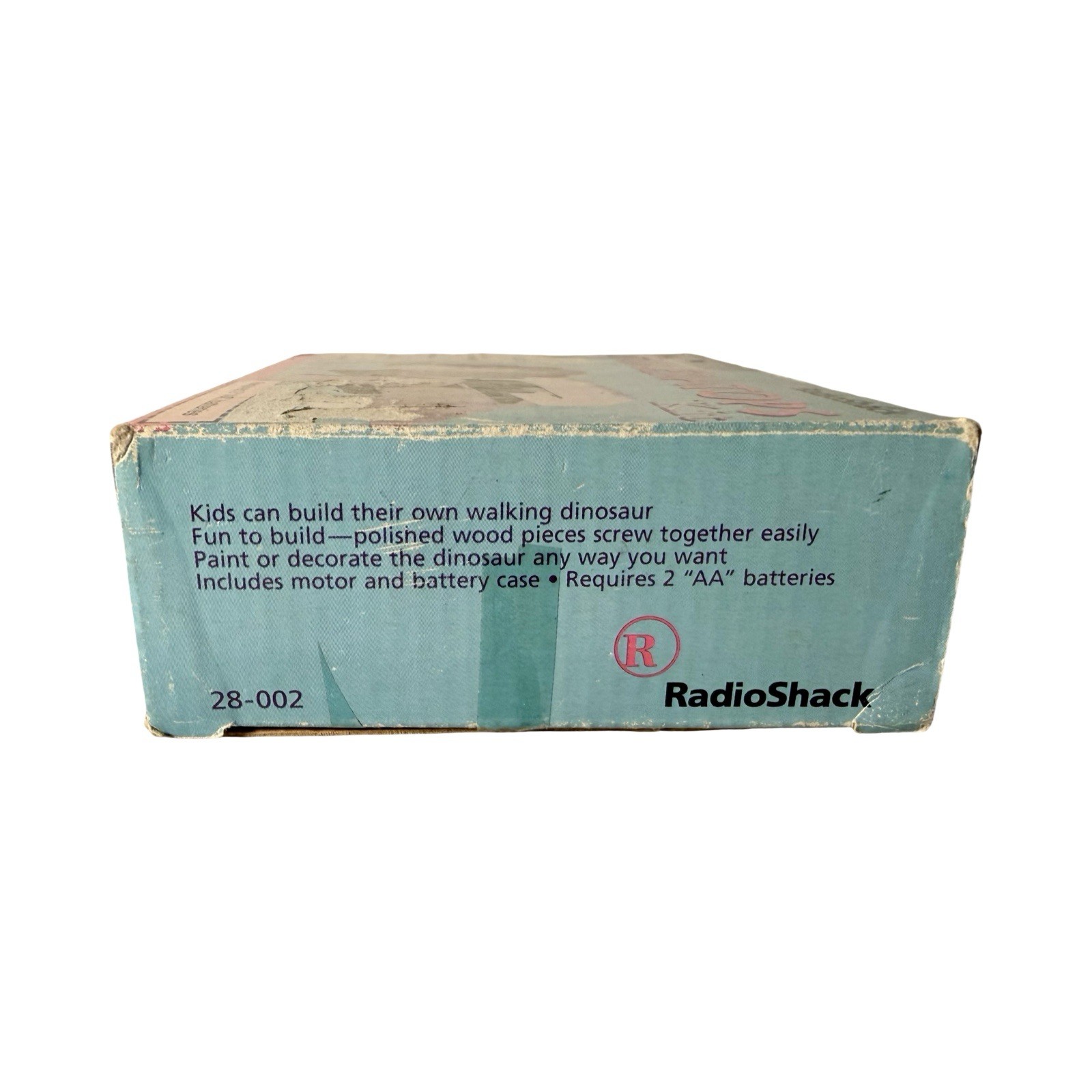 Vintage 1999 RadioShack Walking Triceratops Kit 28-002 NIB Wooden Dinosaur Toy