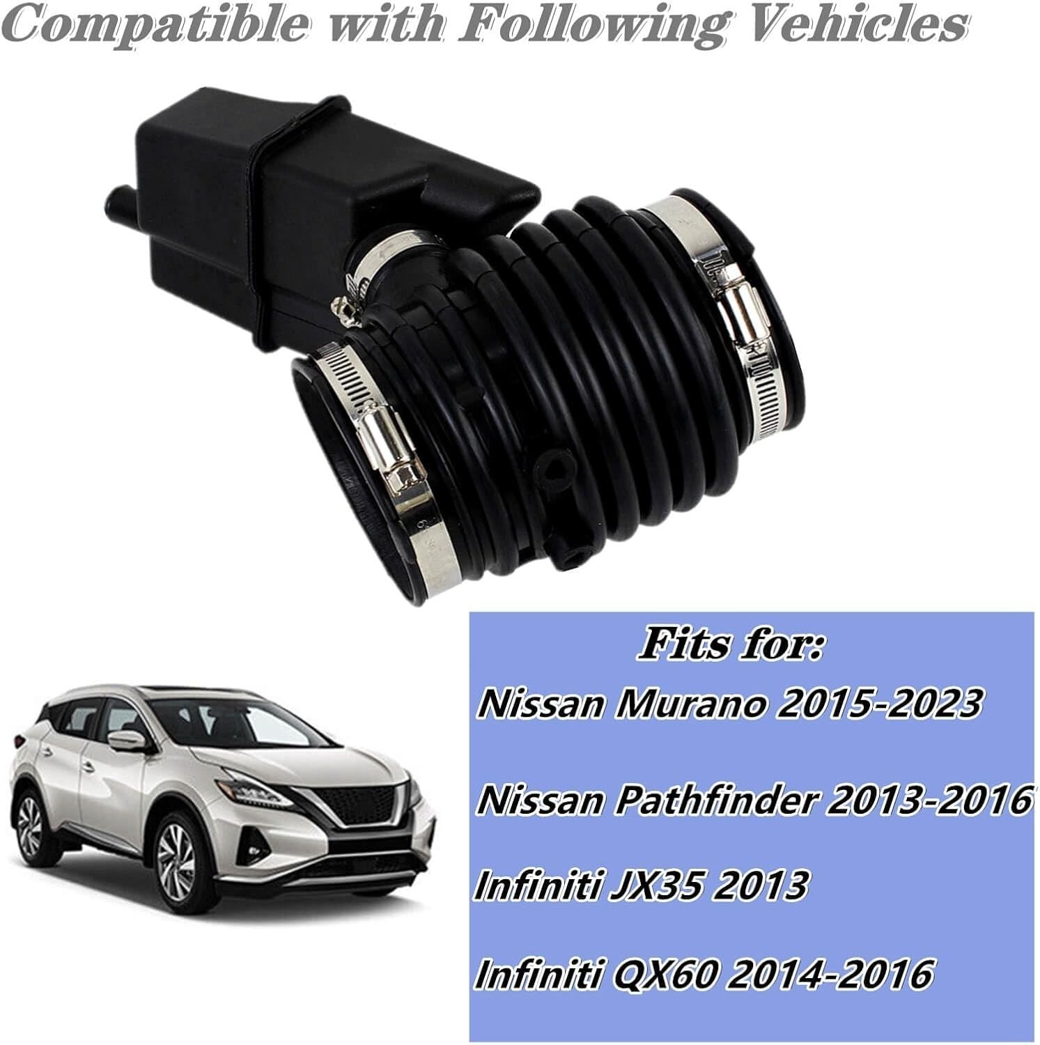 16576-3JA0AEngine Air Intake Duct Hose For 2013-2016 Nissan Pathfinder 3.5L