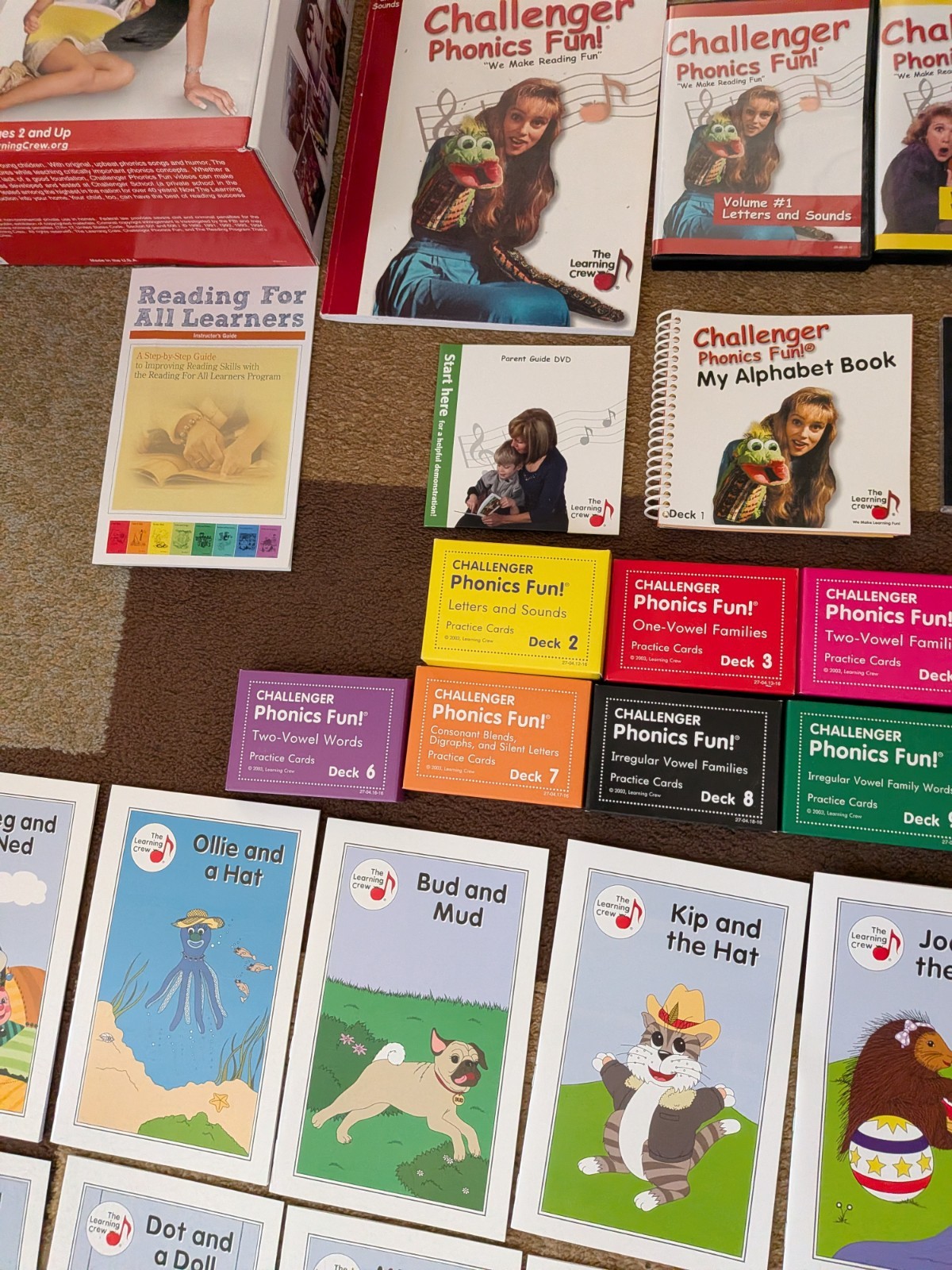 Challenger Phonics Fun Age 2+ Early Reading Books DVDs CD Cards Almost Complete