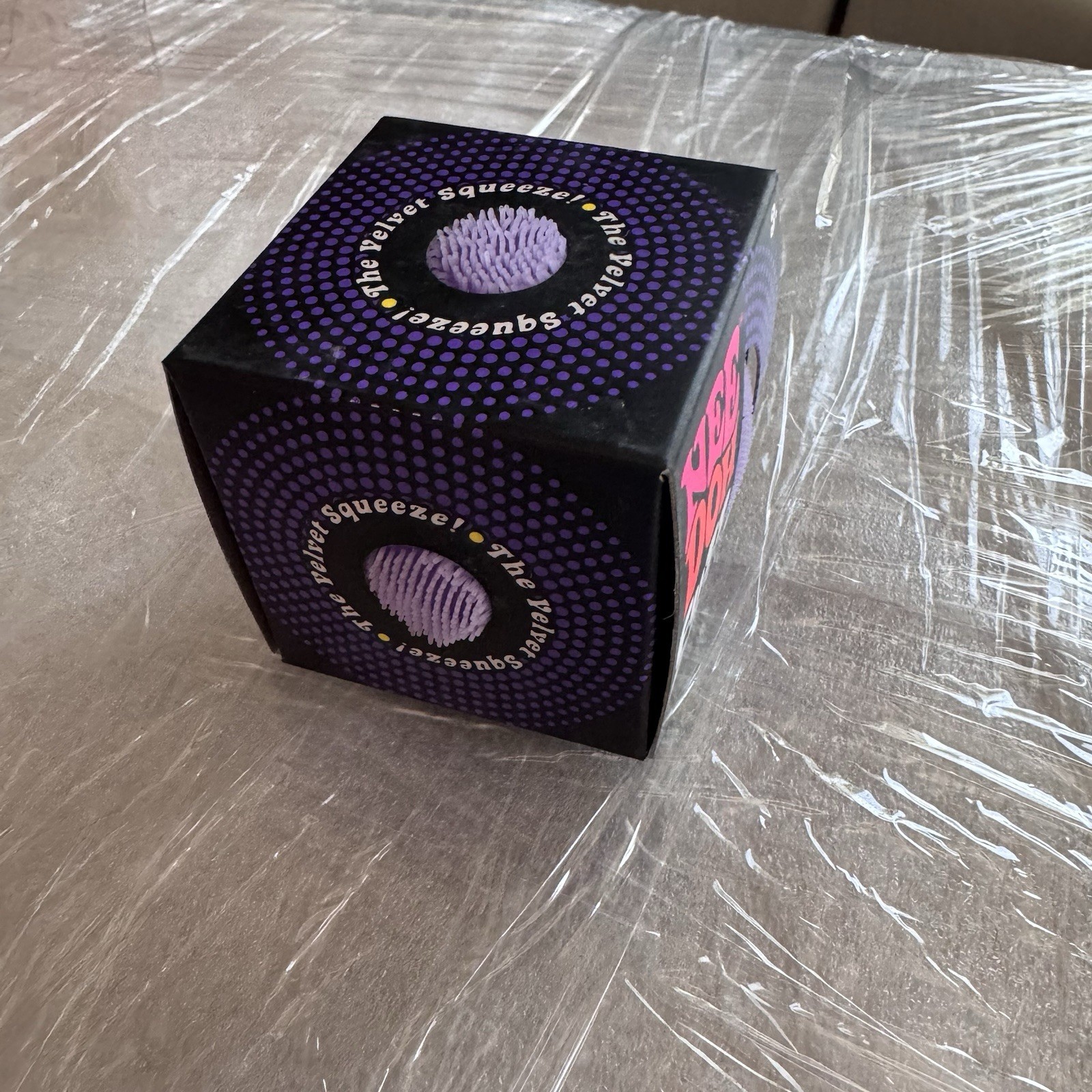 Nee Doh Needoh FUZZ BALL The Velvet Squeeze Fuzzball NEW Purple