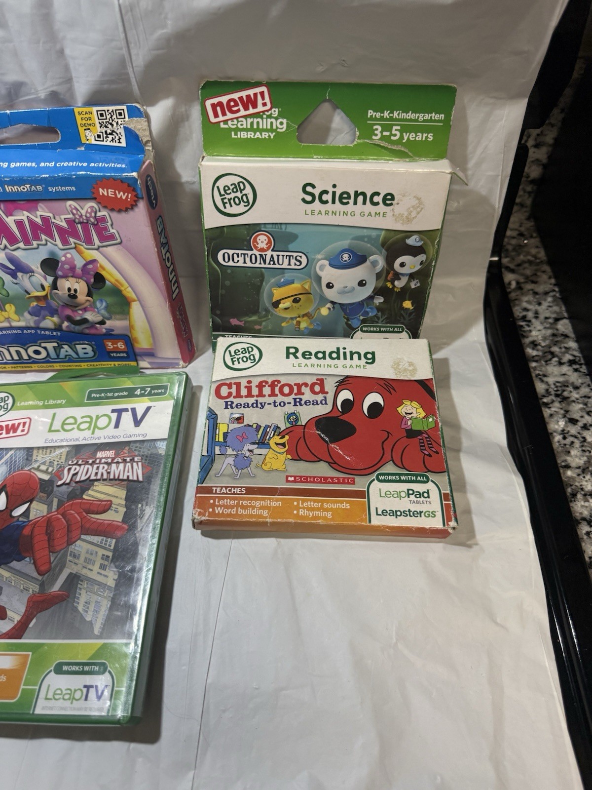 LeapFrog Leap Pad 2 Kids Tablet, Purple Carrying Case, 6 New Games Lot Working