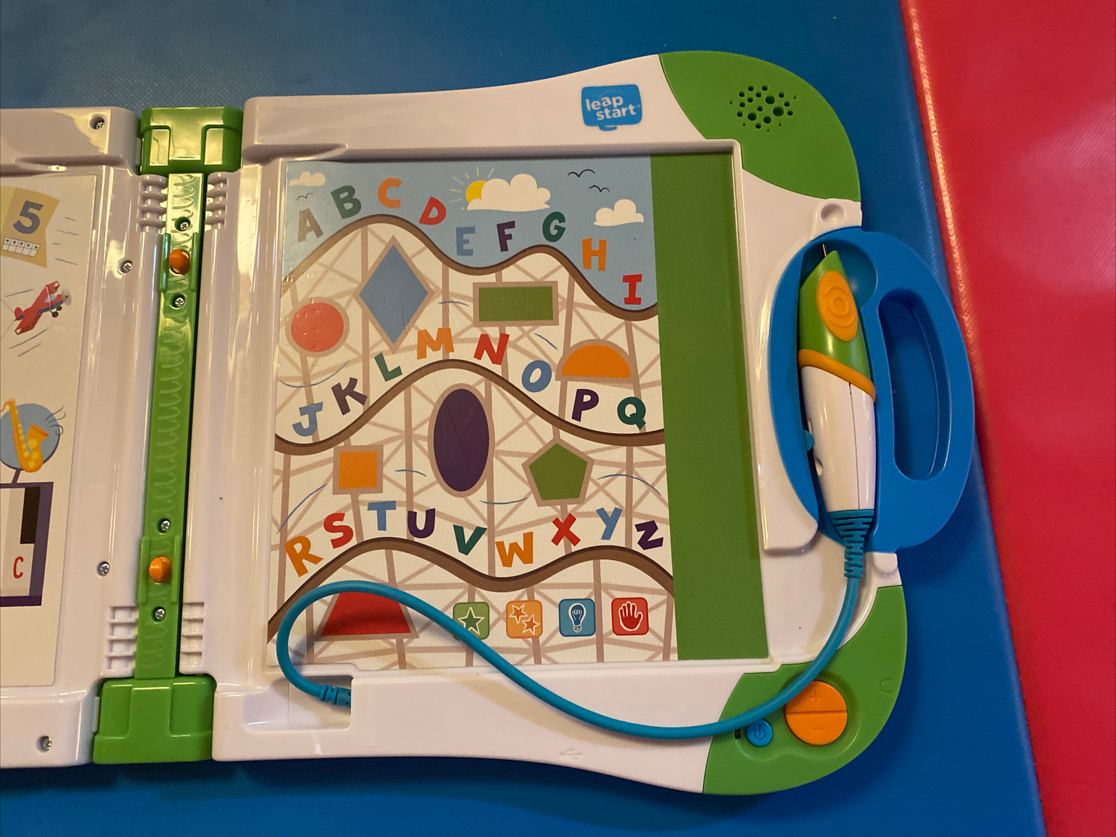LeapFrog Leap Start White/Green/Blue Learning System — Tested/Reset