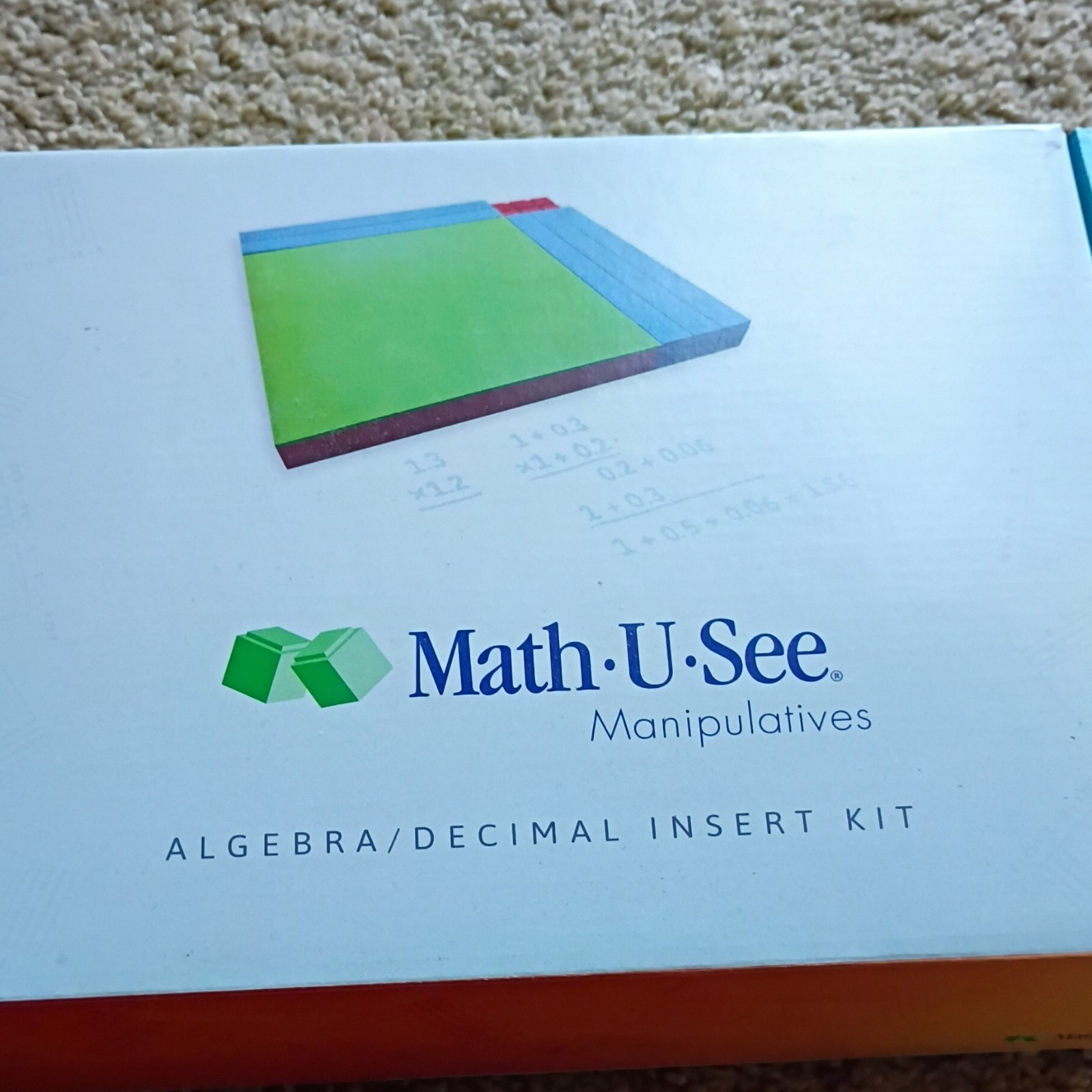 Math-U-See Algebra/Decimal Insert Kit Manipulatives, Ages 4 Years & Up