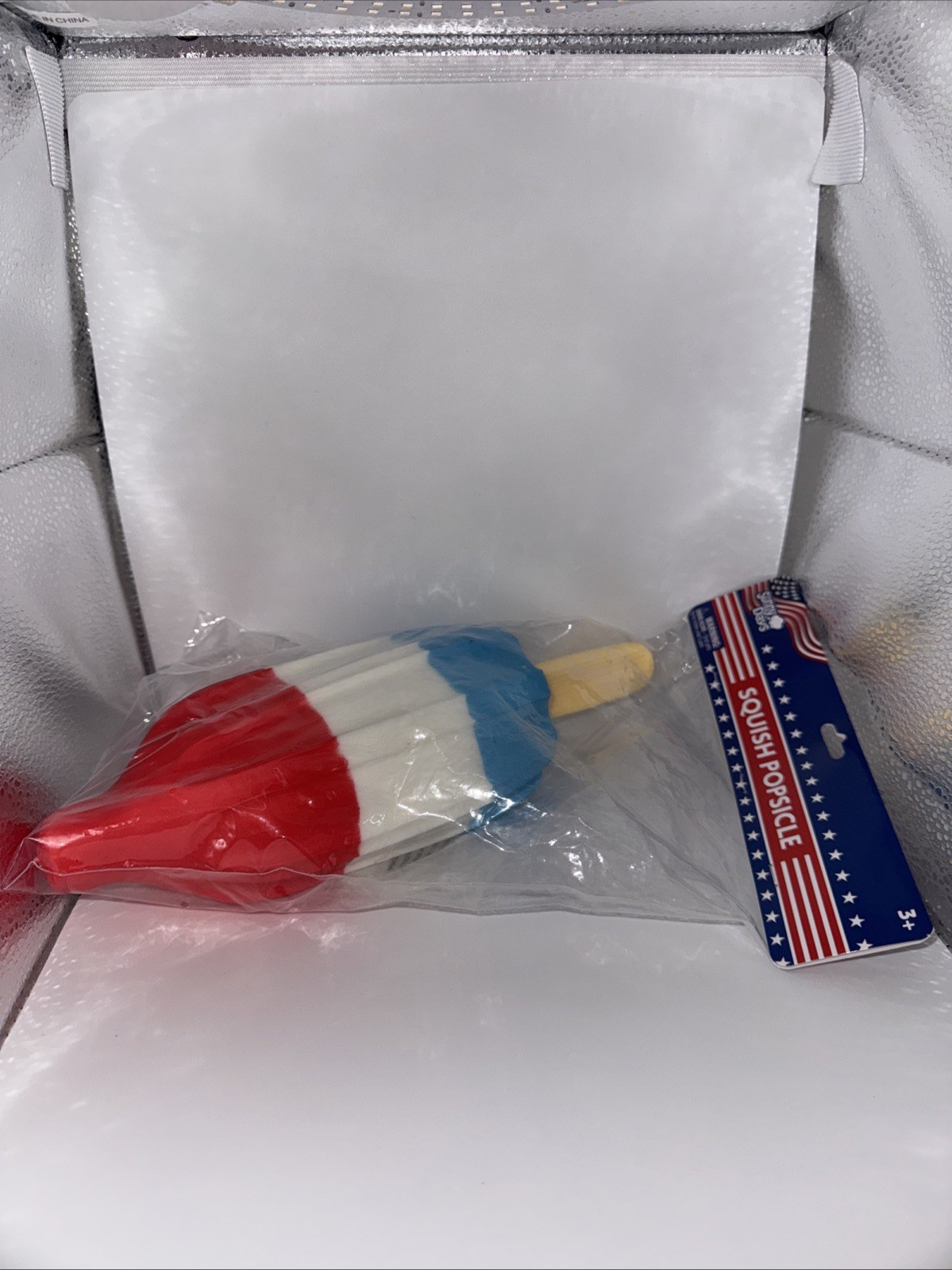 Sunny Days Squishy Popsicle Rocket Pop Jumbo Size Red White Blue New Sealed