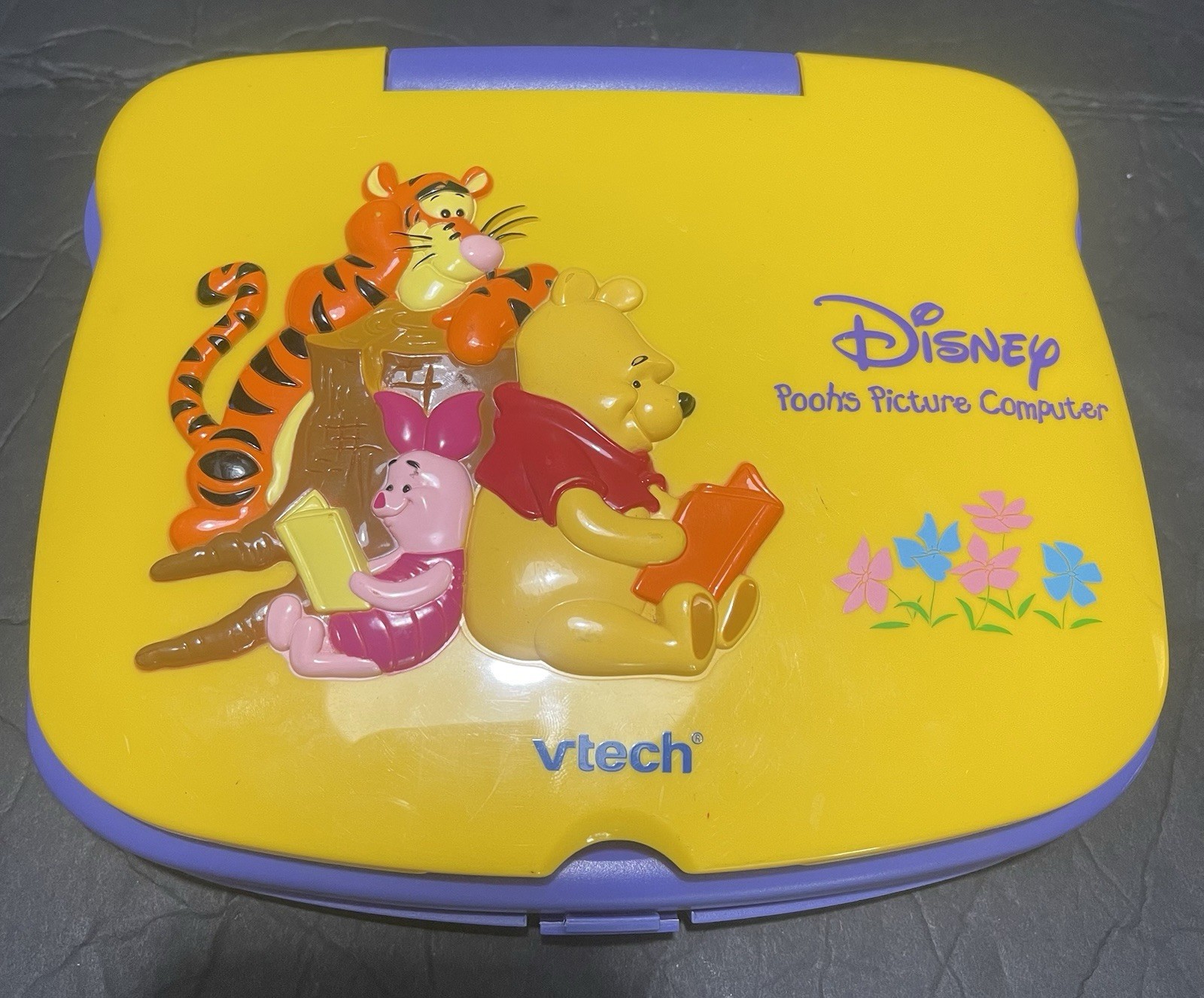 Vintage Disney Vtech Poohs Picture Computer Rare TESTED Good Condition