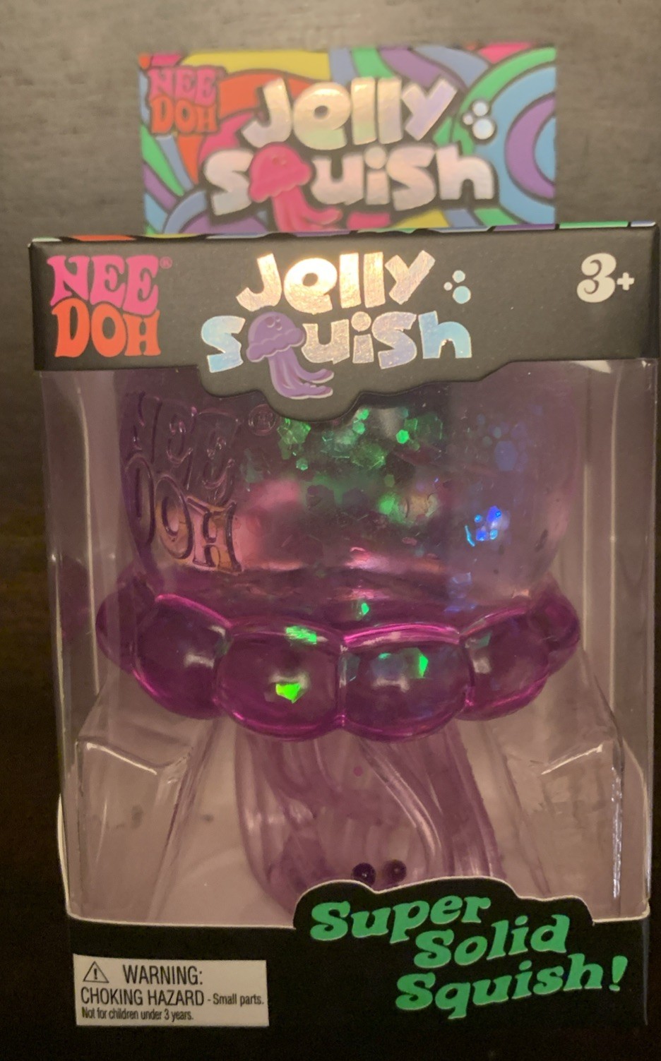 Authentic NeeDoh PURPLE Jelly Squish Jellyfish Fidget Sensory Toy Schylling
