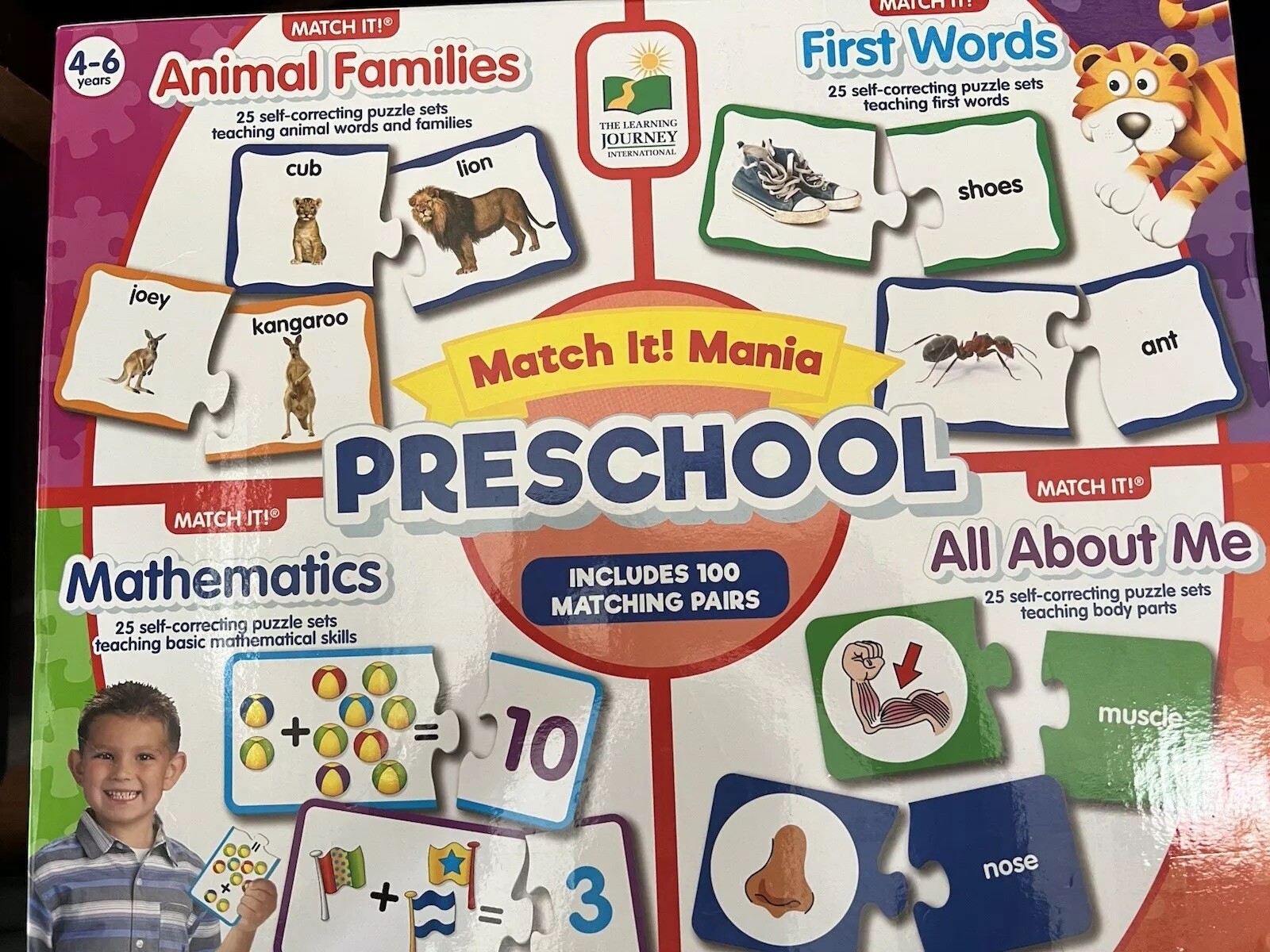 Match It! Mania Preschool, 4-6 Years, Mathematics, First Words (Unused)