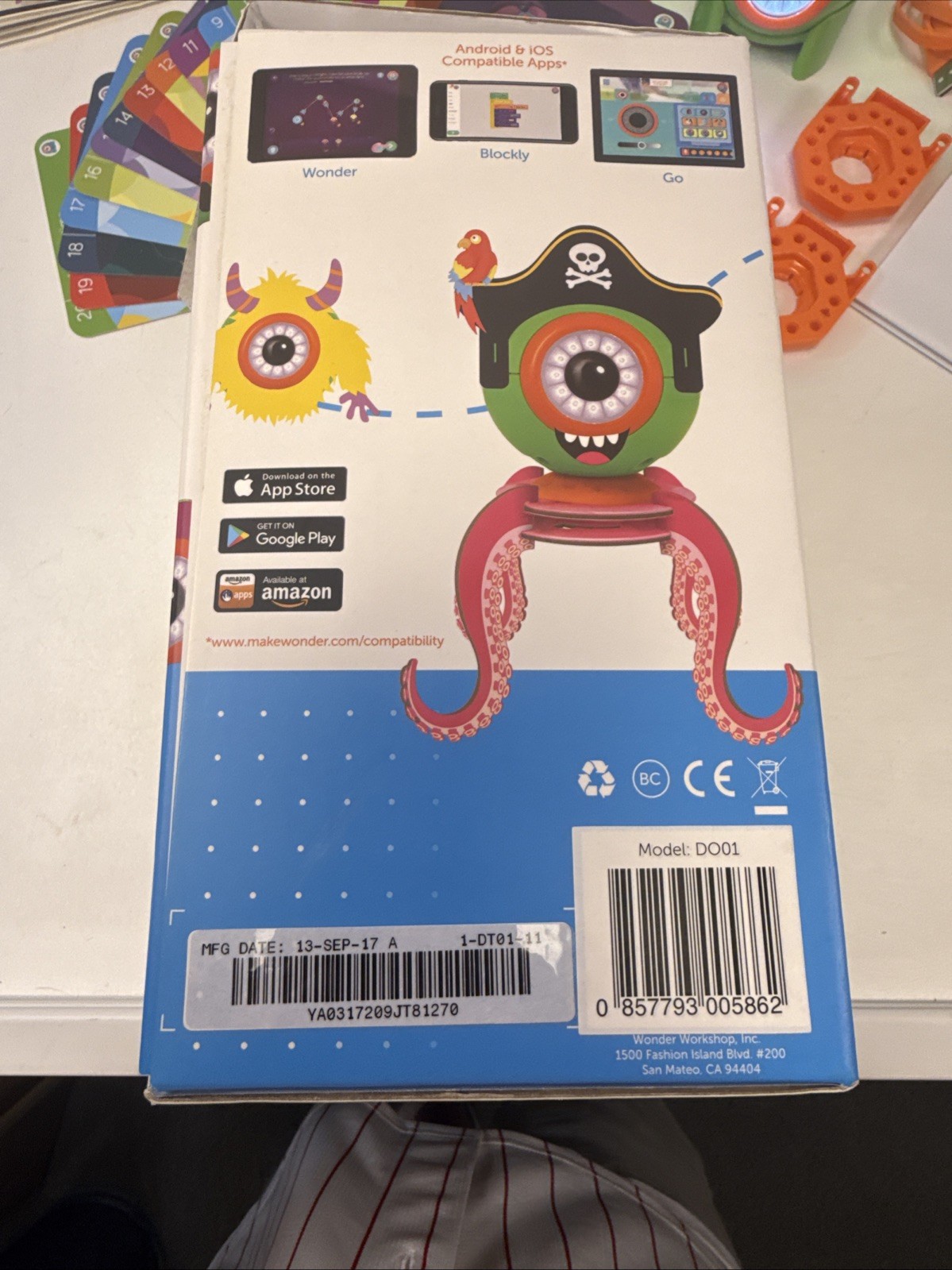 Wonder Workshop Dot Creativity Kit DO01 Robot Bluetooth Ages 6+ 2017 APP control