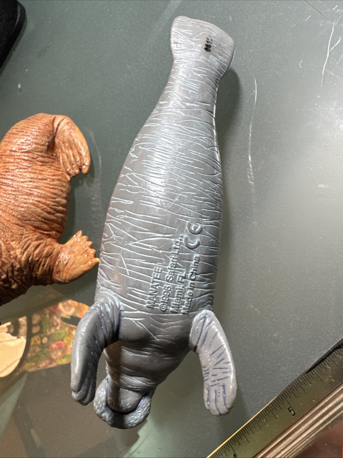 Vintage PVC Manatee Adult Safari Ltd 1996 6” Gray Aquatic & Walrus 1994 6”