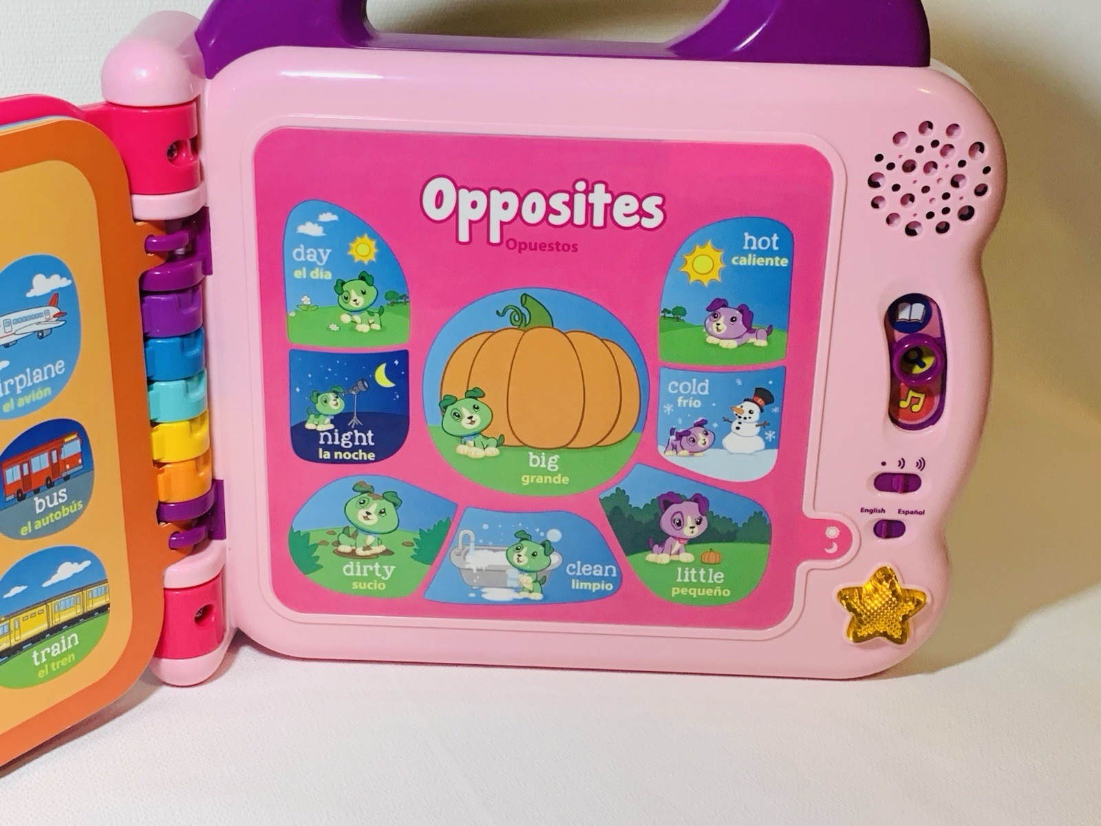 LeapFrog Scout & Violet 100 Words Book – Bilingual English/Spanish Learning Toy