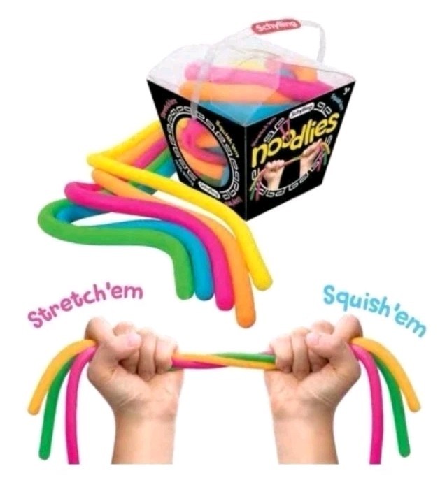 NEEDOH NOODLIES Sensory Fidget Toy, Stretch, Squish, Knot 5 Colors USA