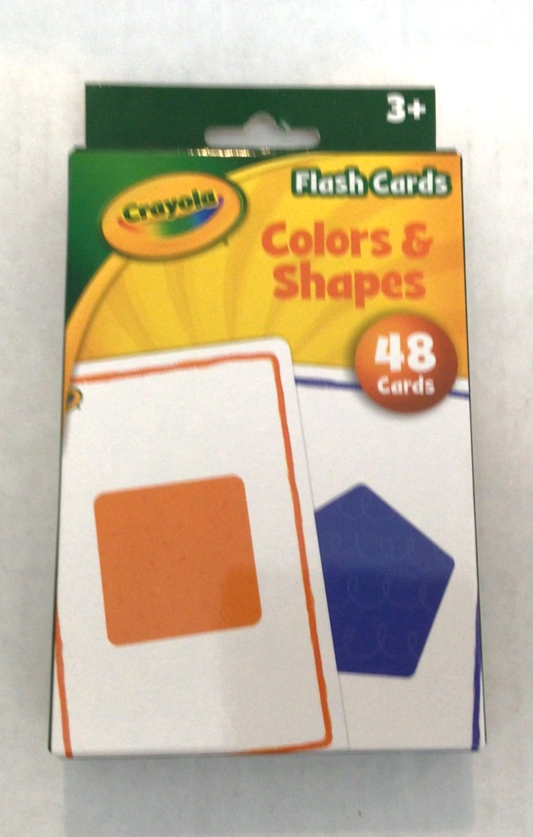 Crayola Flash Cards Colors & Shapes 48ct Learning Educational Kids Ages 3+