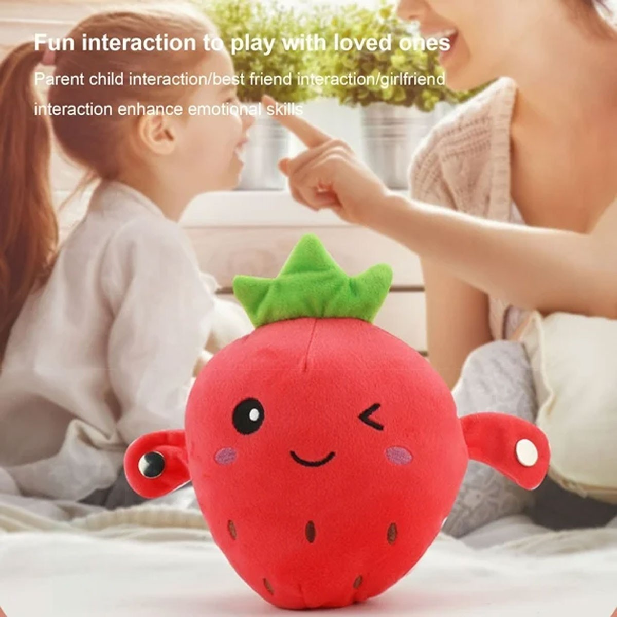 Interactive Musical Toy Fruit Sensing Beat Piano Plush Toy Electric Plush Toy