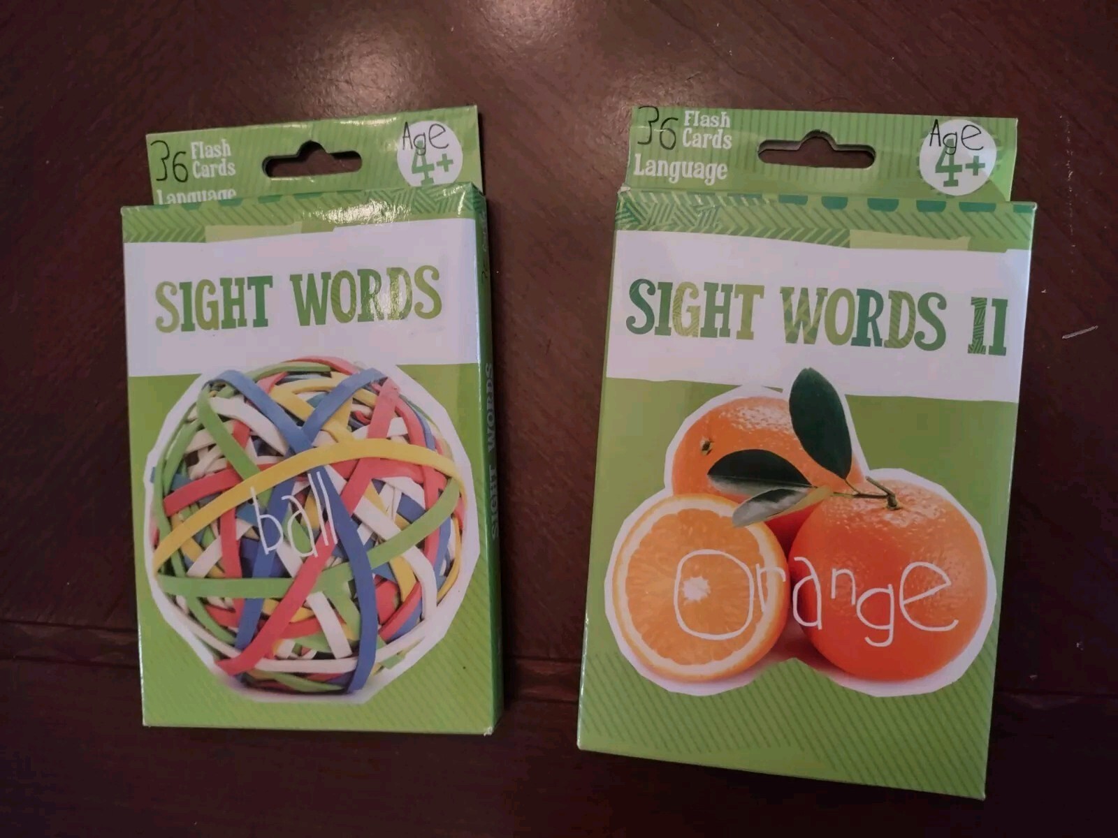 Sight Words 1 and 2 Lot Of 2 Phonics & Reading Flash Cards By Bendon (Ages 4+)