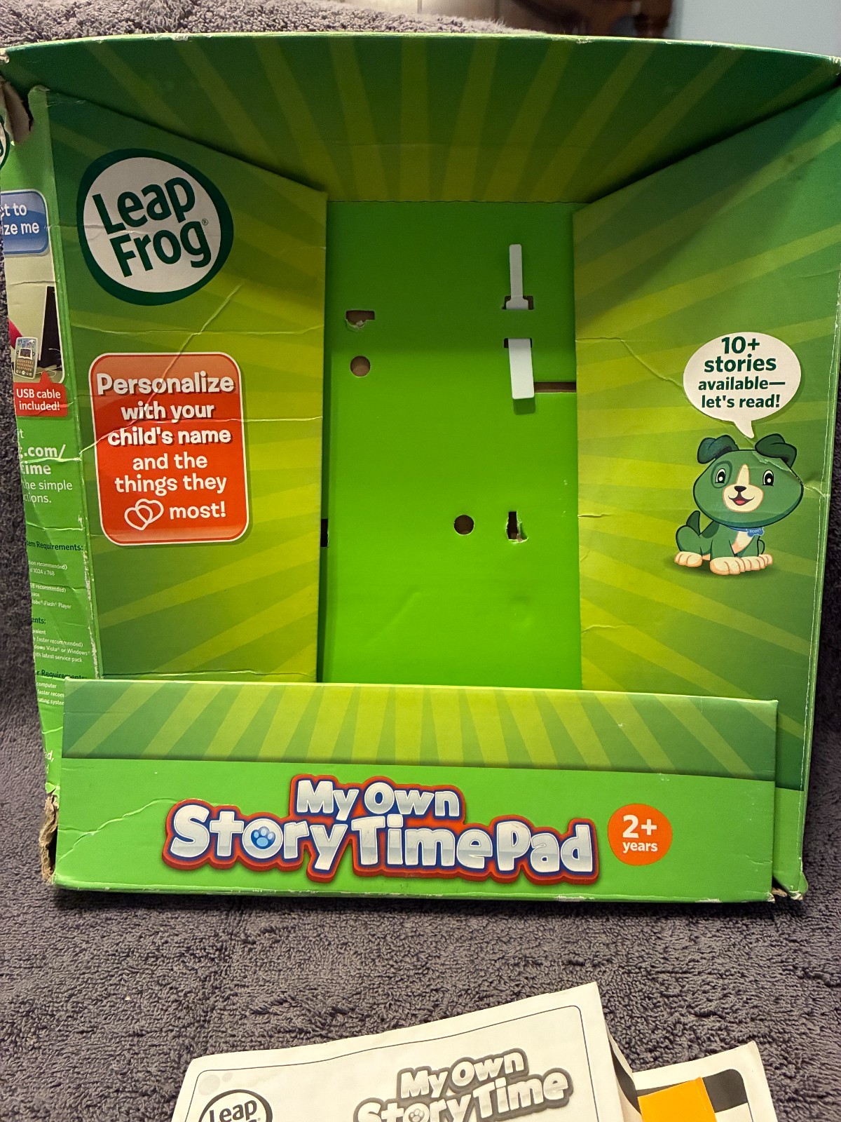 Leap Frog My Own Story Time Pad Learning Educational Tad Leap Pad – Tested