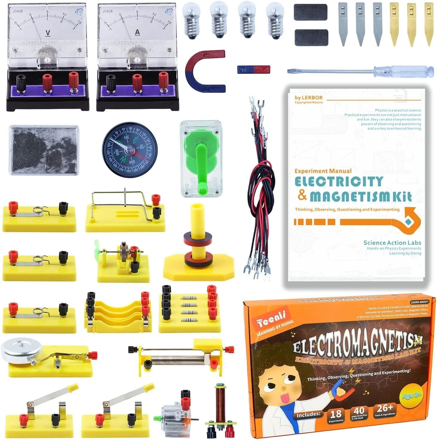 Electromagnetism Lab Kit Experiments Teenii Science Kit Ages 8+ Homeschool