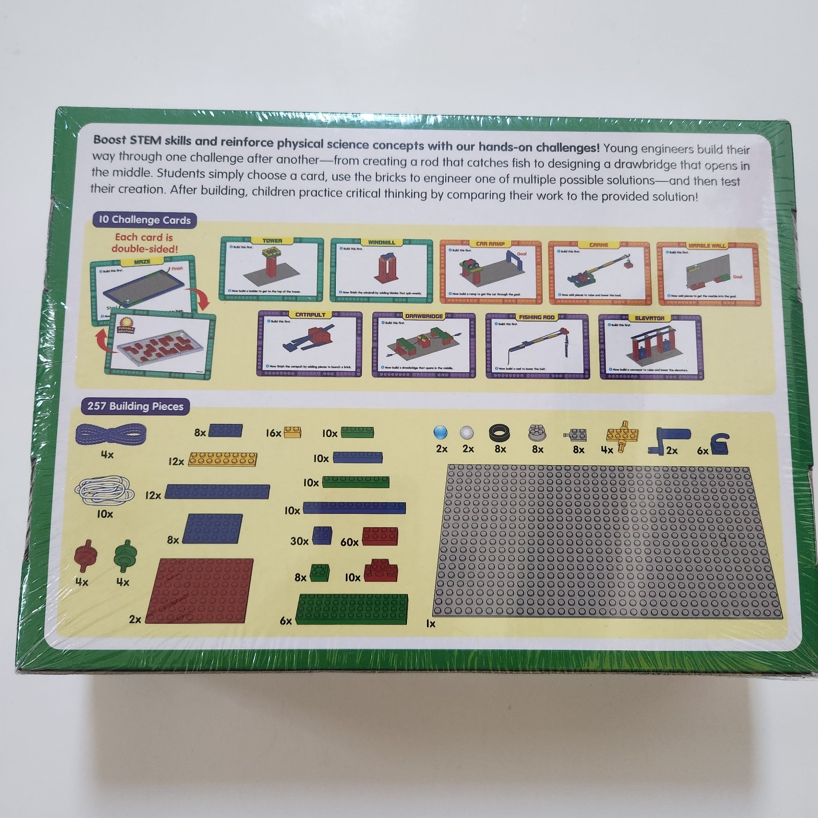 STEM Building Brick Challenge Kit Lakeshore TT759 NEW AND SEALED Math Science