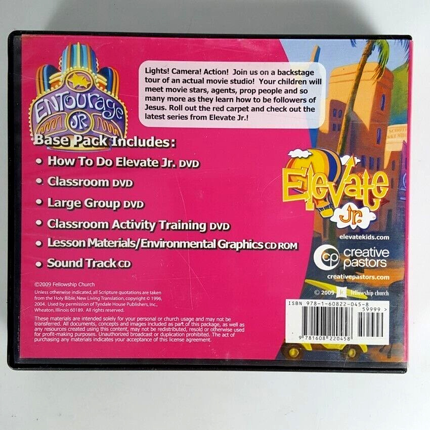 Elevate Jr Entourage Junior Base Pack DVD CD Bible Youth Church God In Case