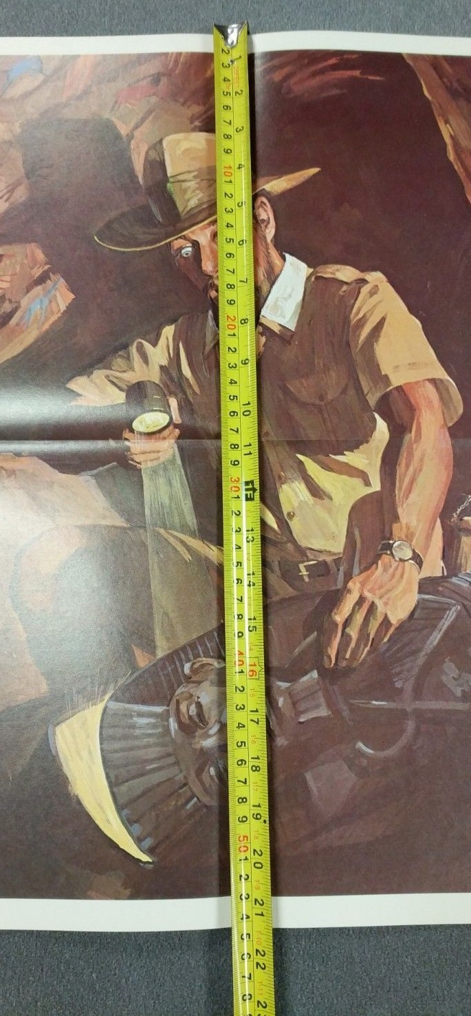 Peabody Myers Vintage Archaeologist Children On Bird 1966 School 2 Poster Lot #5
