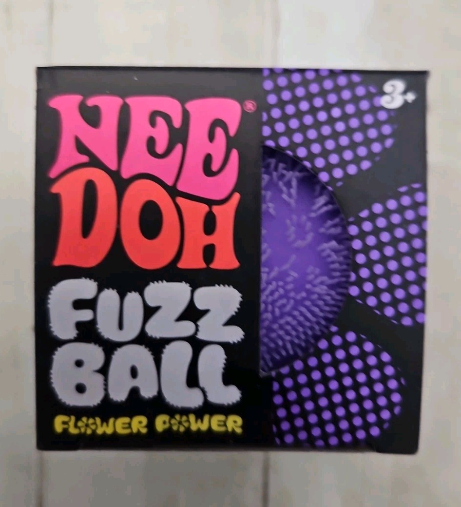 New Sealed Nee Doh Fuzz Ball Flower Power Purple Rare Viral TikTok Sold Out