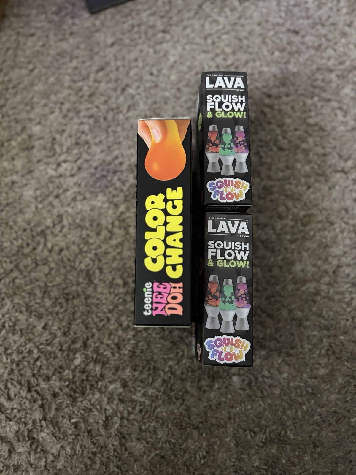 Schylling NeeDoh Squeeze Toys Lot: Color Change, & 2 Lava Glows – New