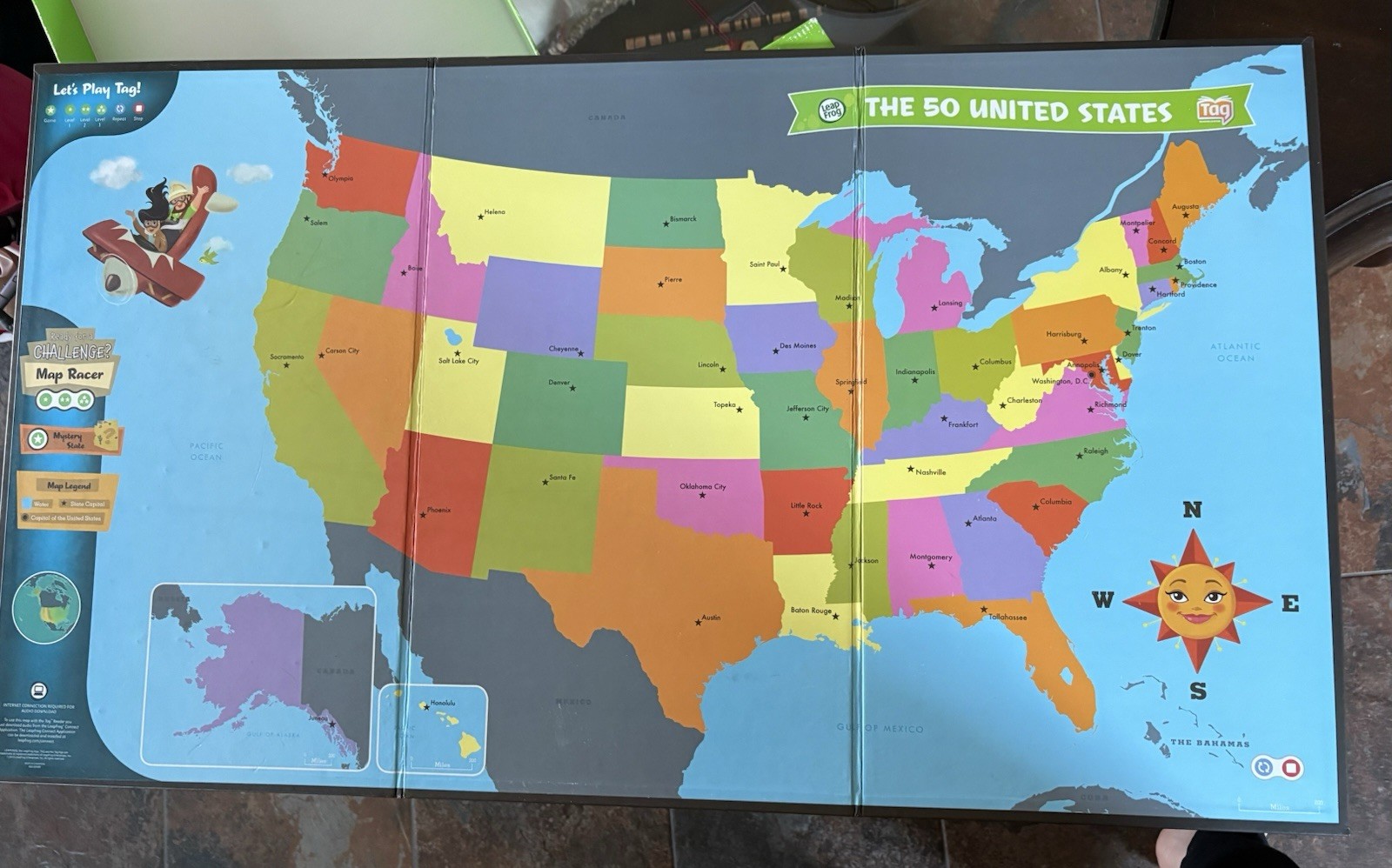 Leap Frog Interactive United States Map- PEN INCLUDED!