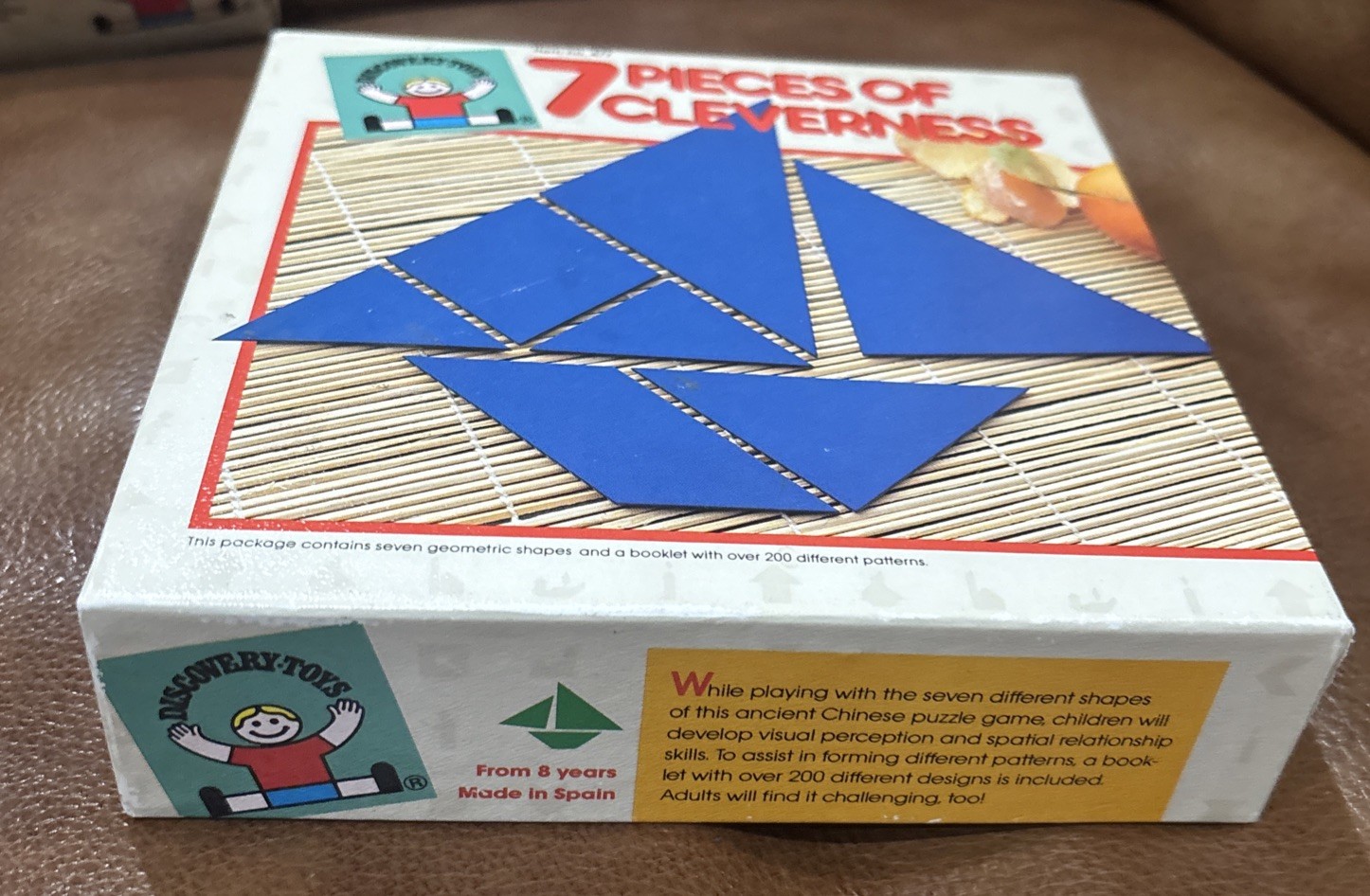 Vintage Discovery Toys Place and Trace Puzzle Animals Vehicles & Tangram 7 Pc