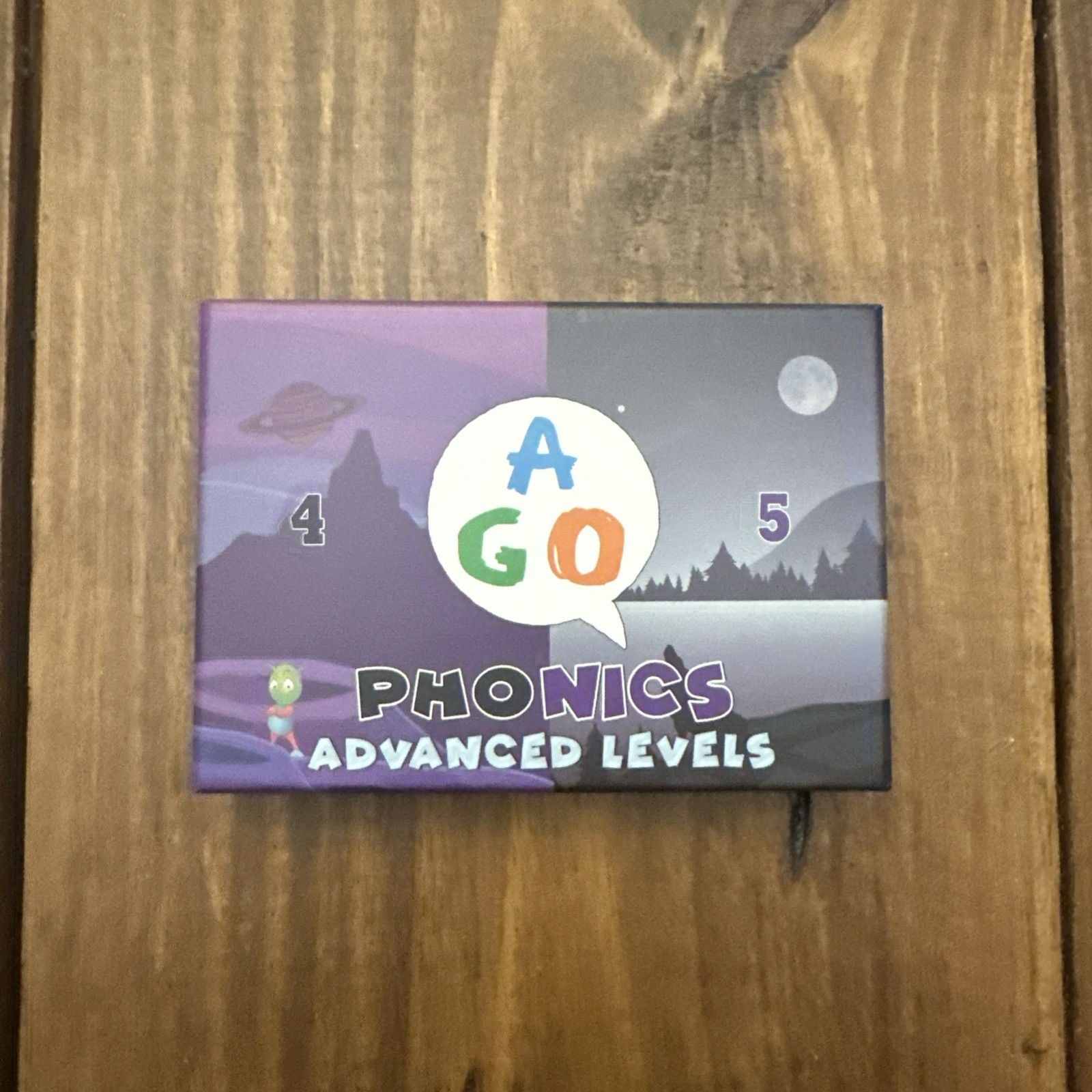 AGO Phonics Card Game Advanced Levels 4-5 Build Reading Skills, Learn Words New