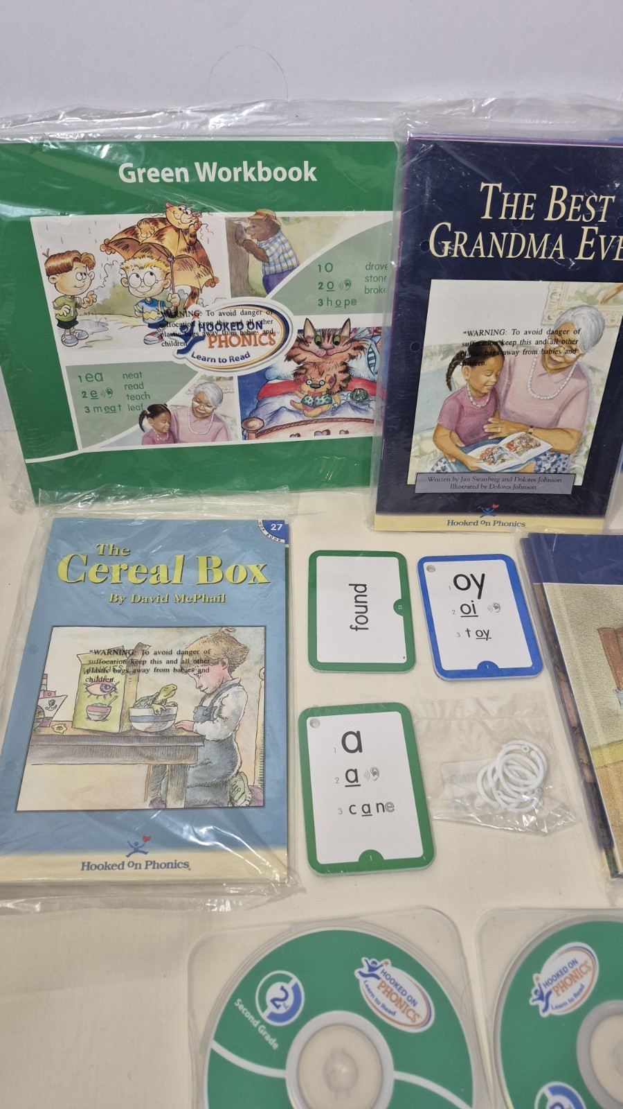 2005 Hooked On Phonics 1st Grade 2nd Grade HOP Learn to Read CDs for homeschool