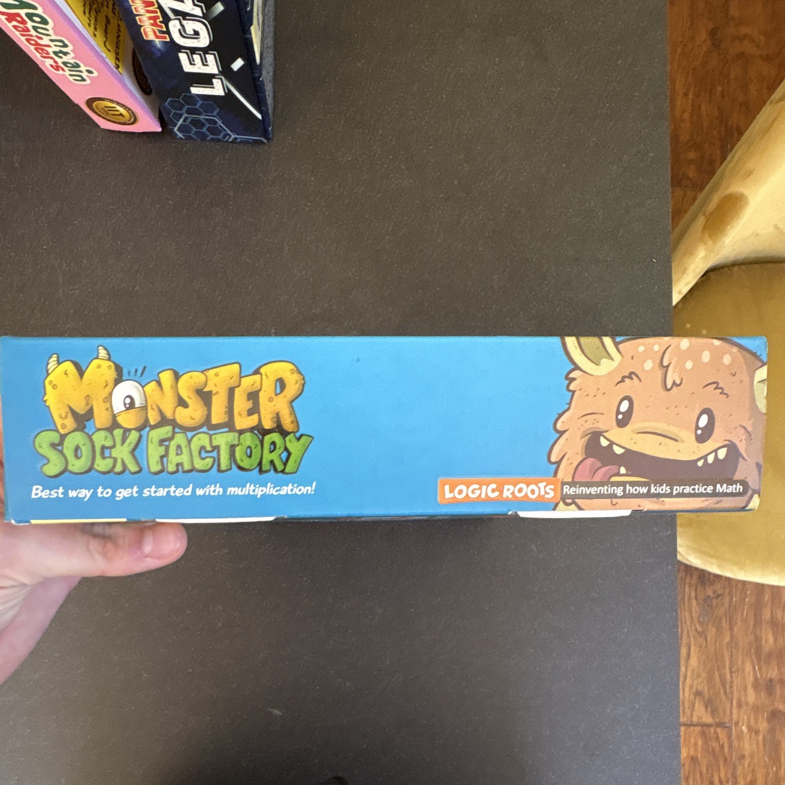 Logic Roots Monster Sock Factory Multiplication Math Game Ages 7+ 1-4 Players