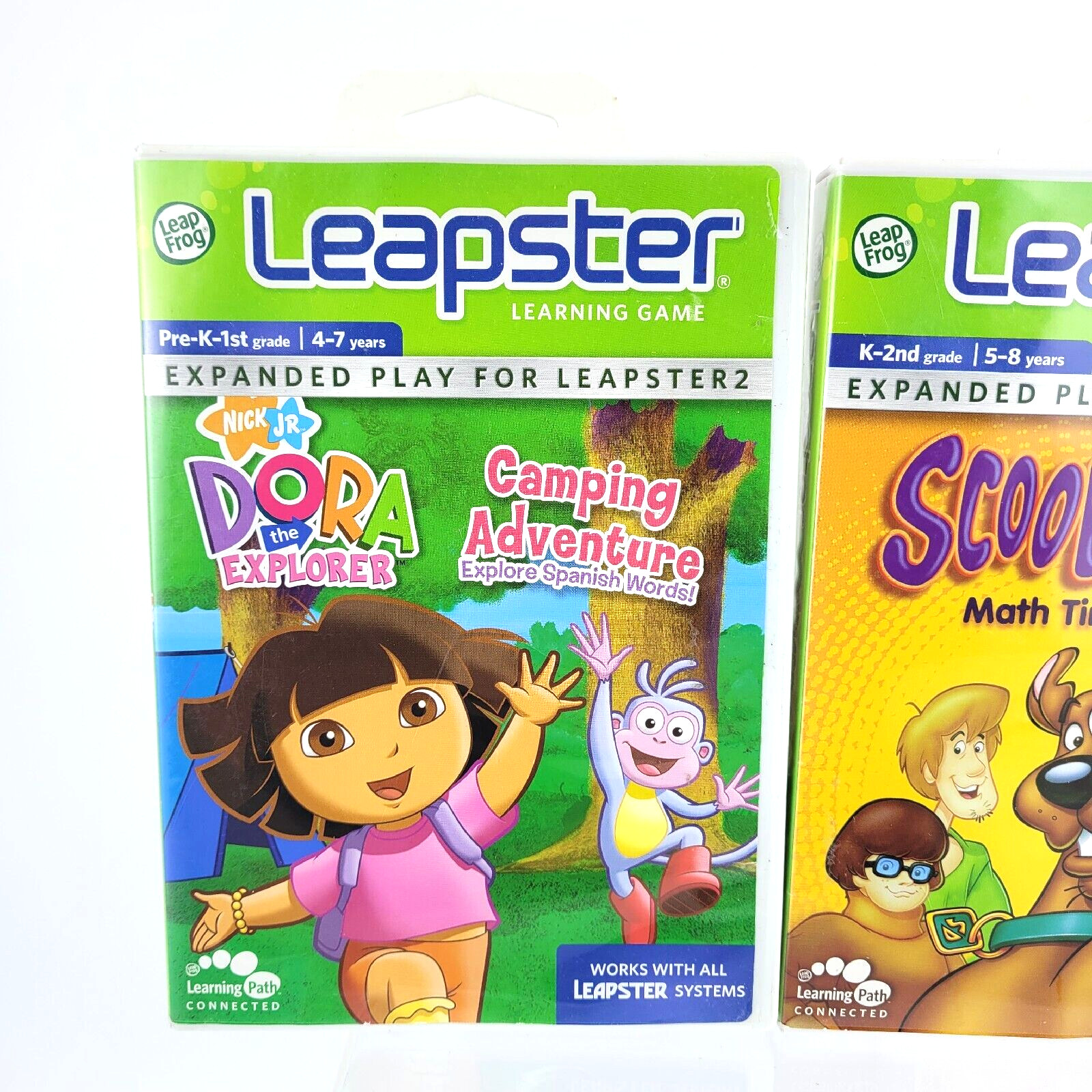 Lot of (10) Leapster Learning Games Cartridges & Cases Fun Educational Games