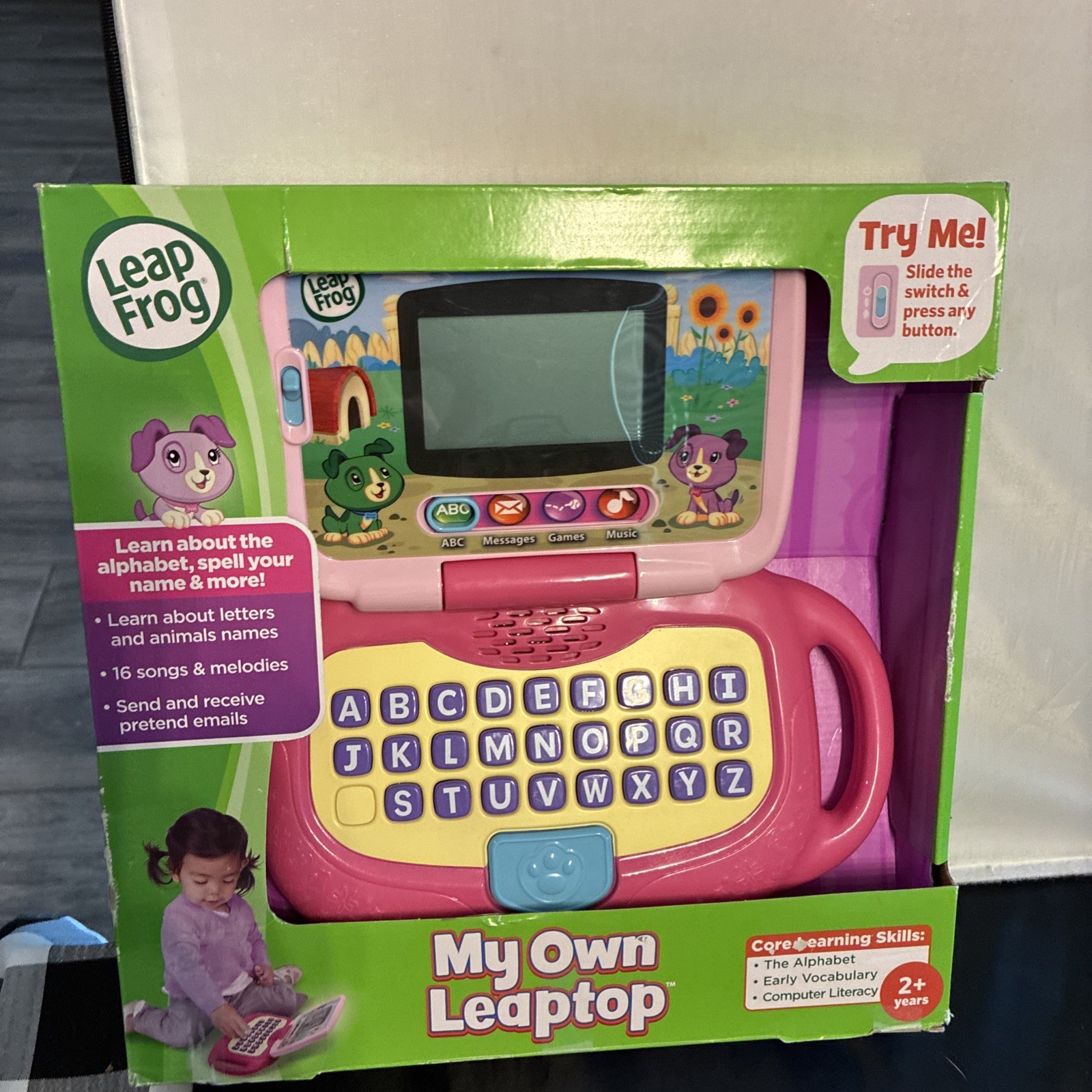 LeapFrog My Own Leaptop Interactive Educational Learning Laptop in Pink NIB