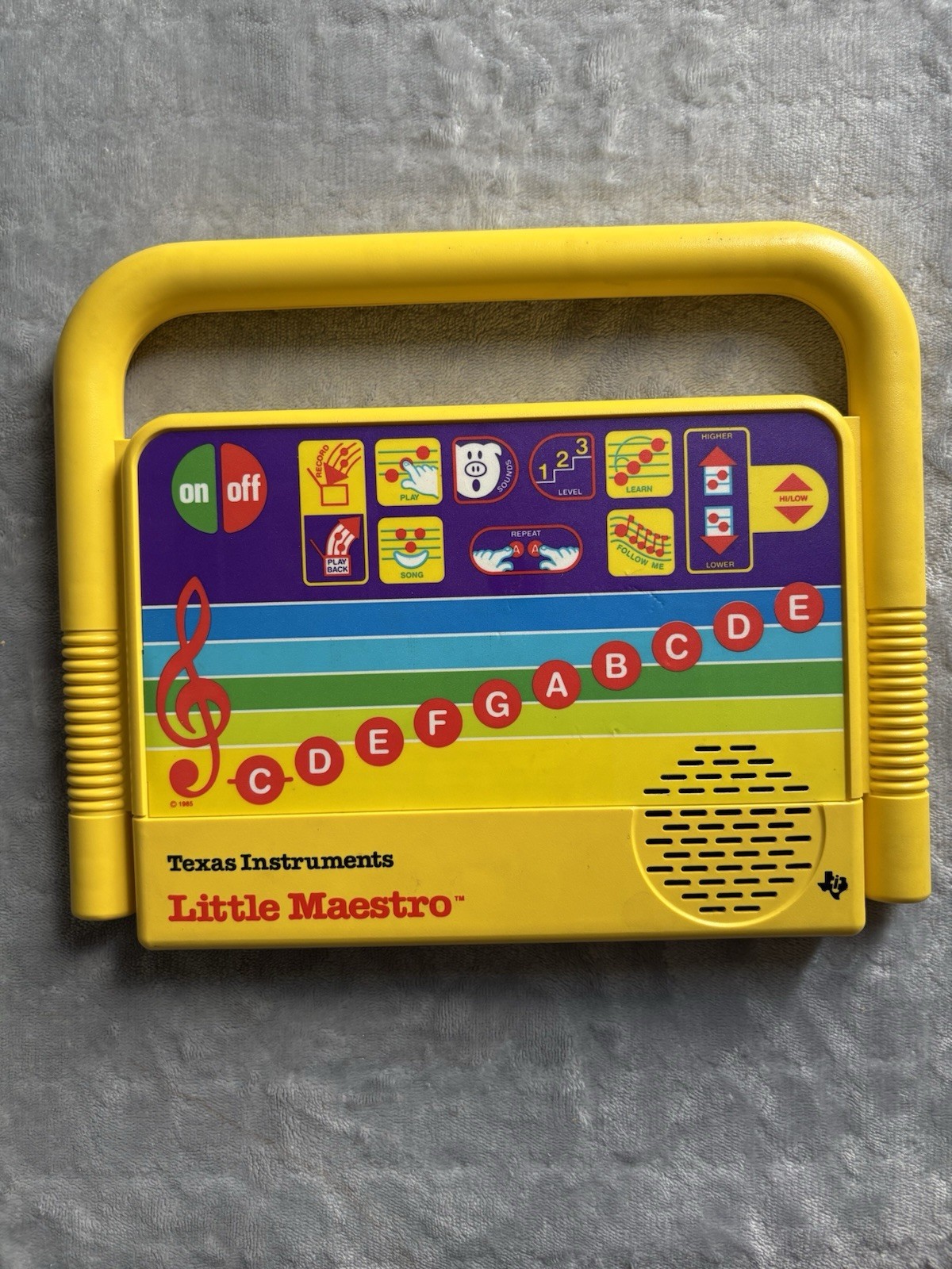 *WORKS* Vintage 1986 Texas Instruments Little Maestro Learning Toy