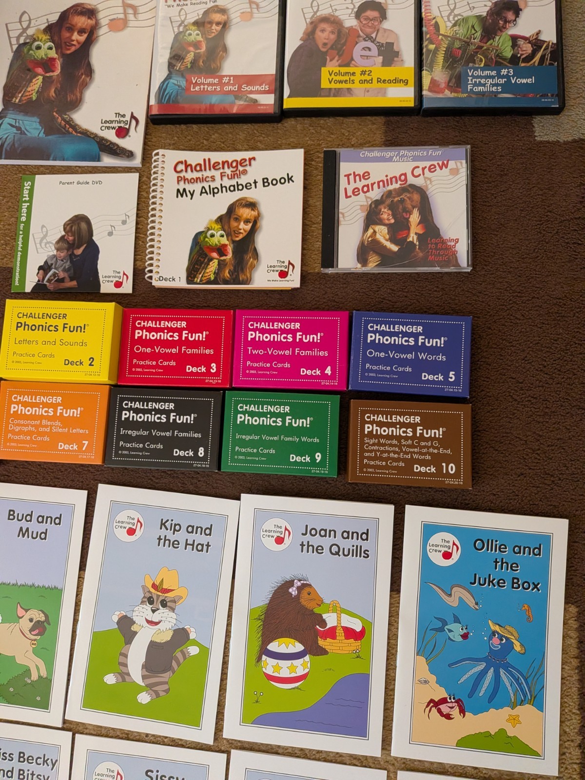 Challenger Phonics Fun Age 2+ Early Reading Books DVDs CD Cards Almost Complete
